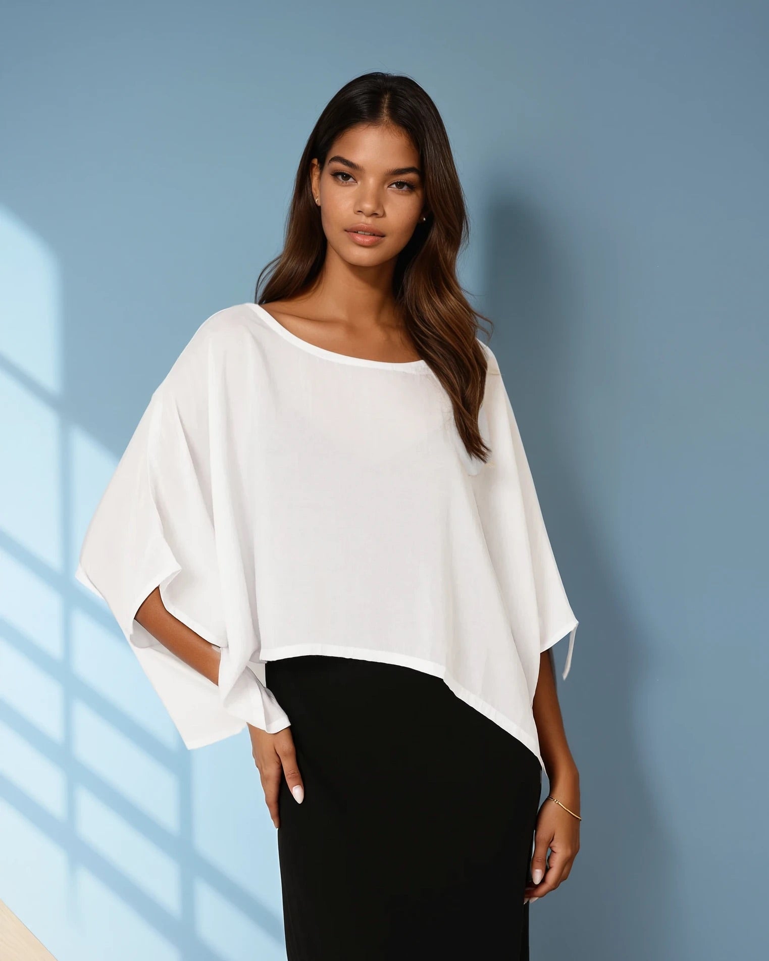 The Nat Top (Cropped) | White - Saffron Road