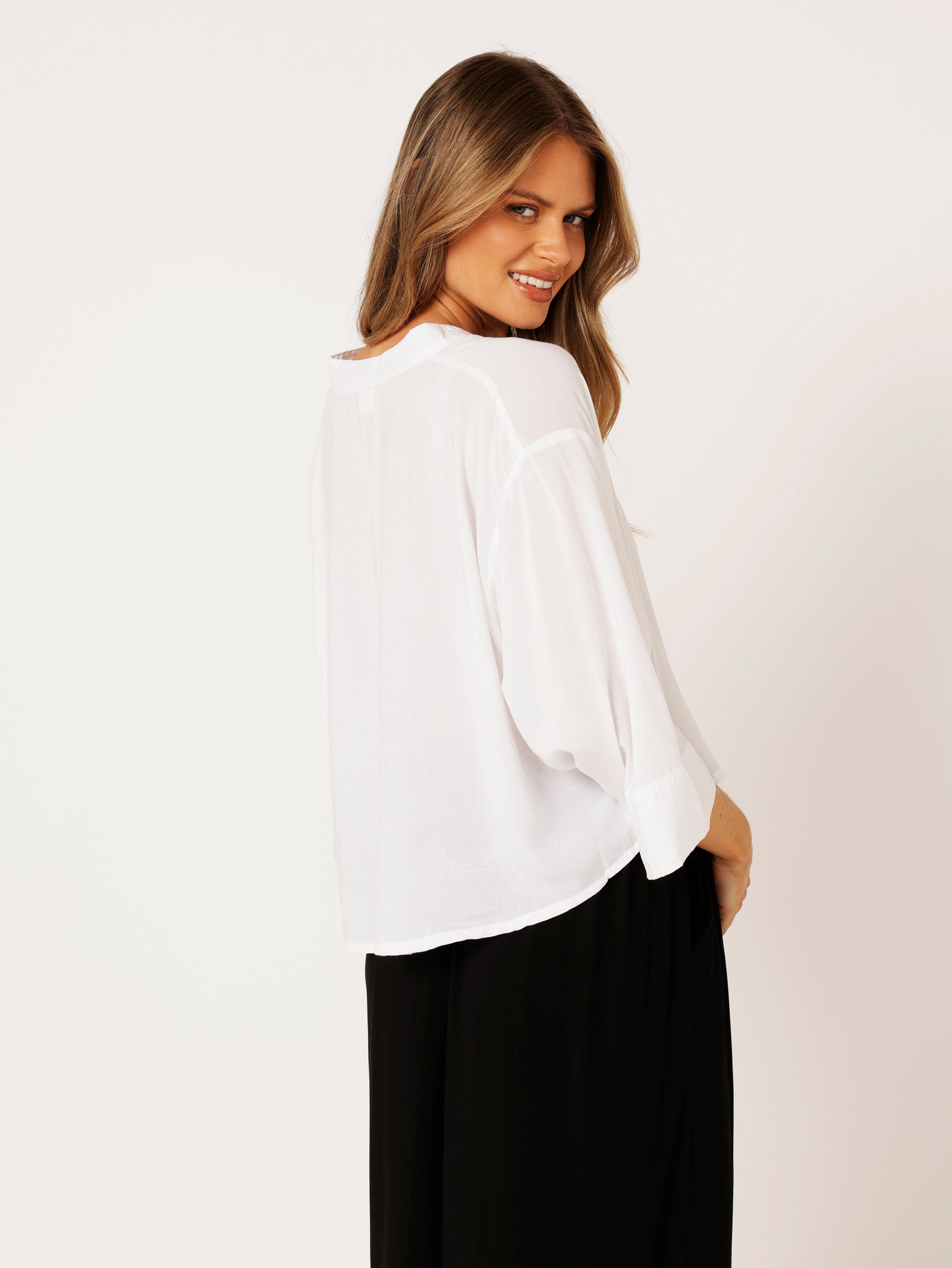 Mini Maple Shirt | White - Saffron Road
