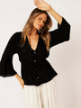 Duster Blouse | Black - Saffron Road