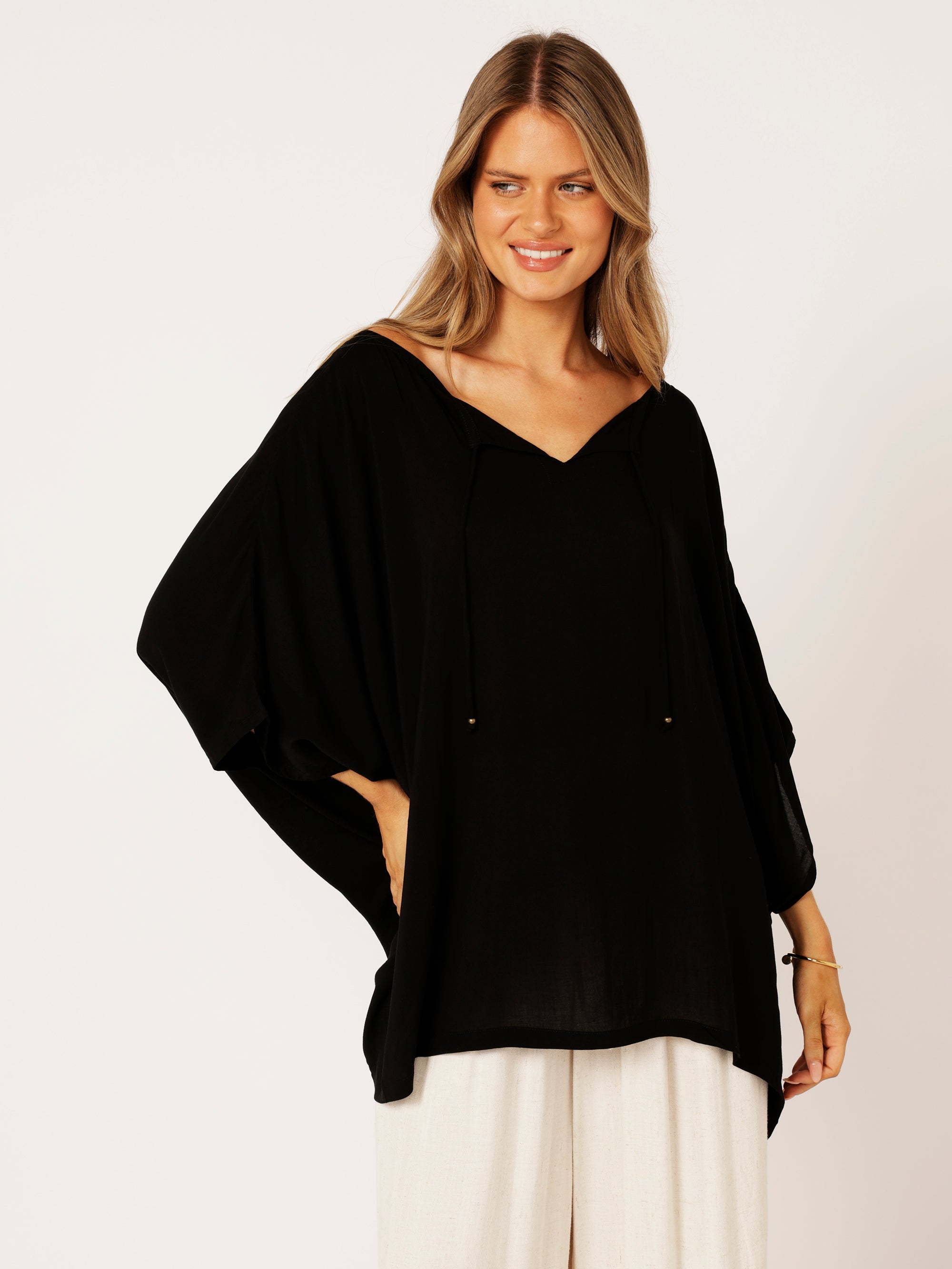 The Nat Top | Black - Saffron Road