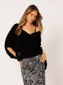 The Nat Top (Cropped) | Black - Saffron Road