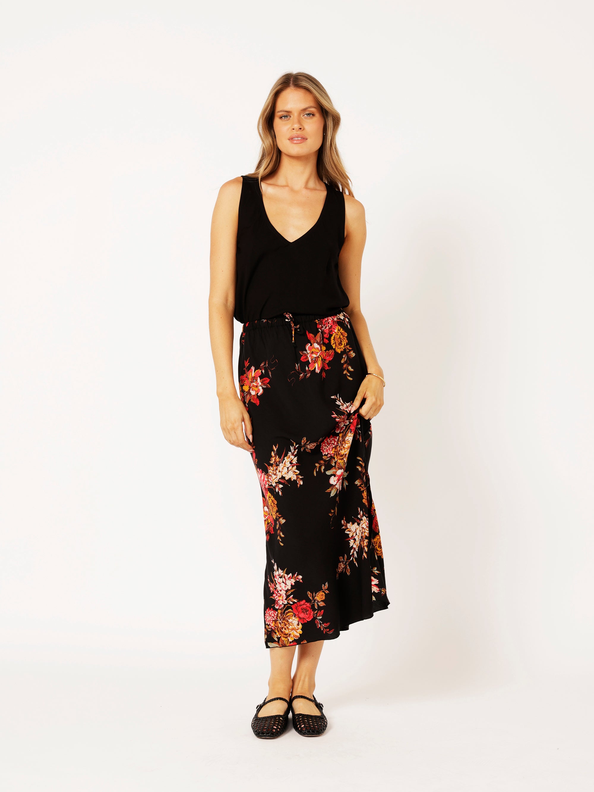 Bias Cut Skirt | Senorita Rose - Saffron Road