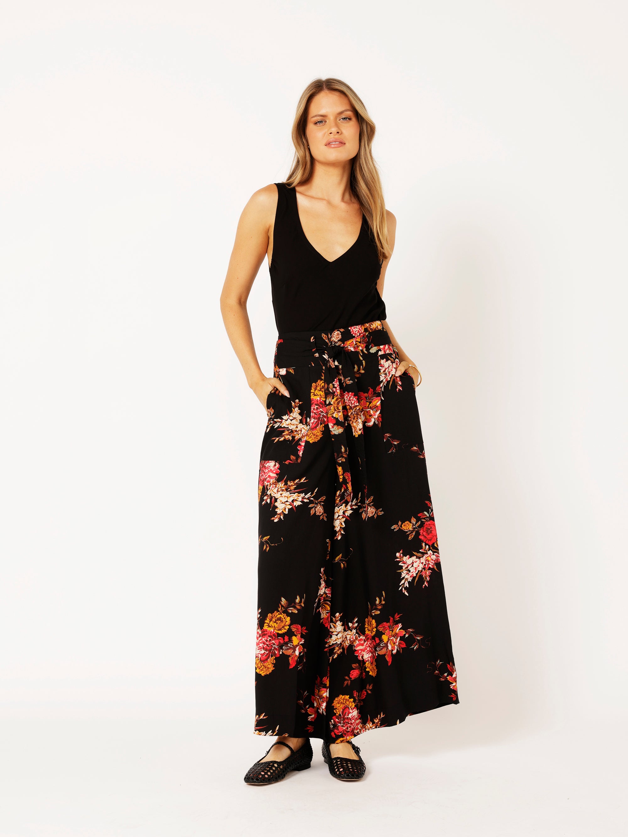 Wide Leg Lounge Pants | Senorita Rose - Saffron Road