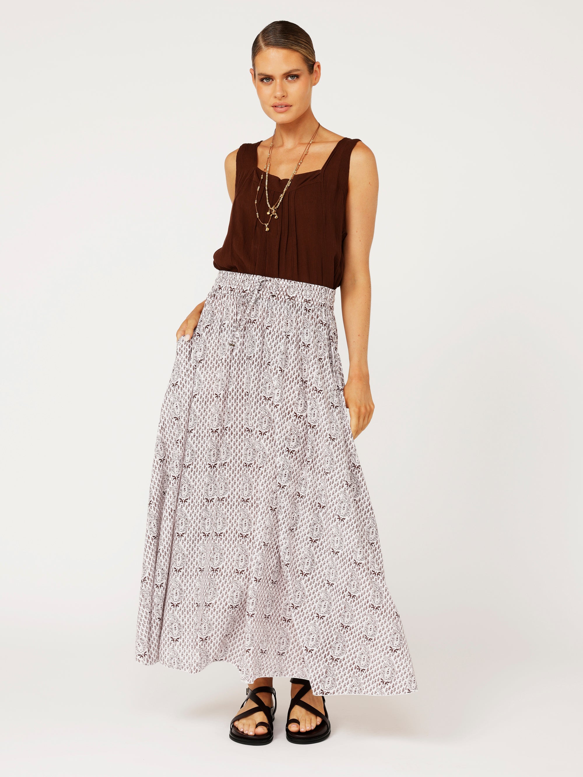 Circle Skirt | Chocolate Brown - Saffron Road