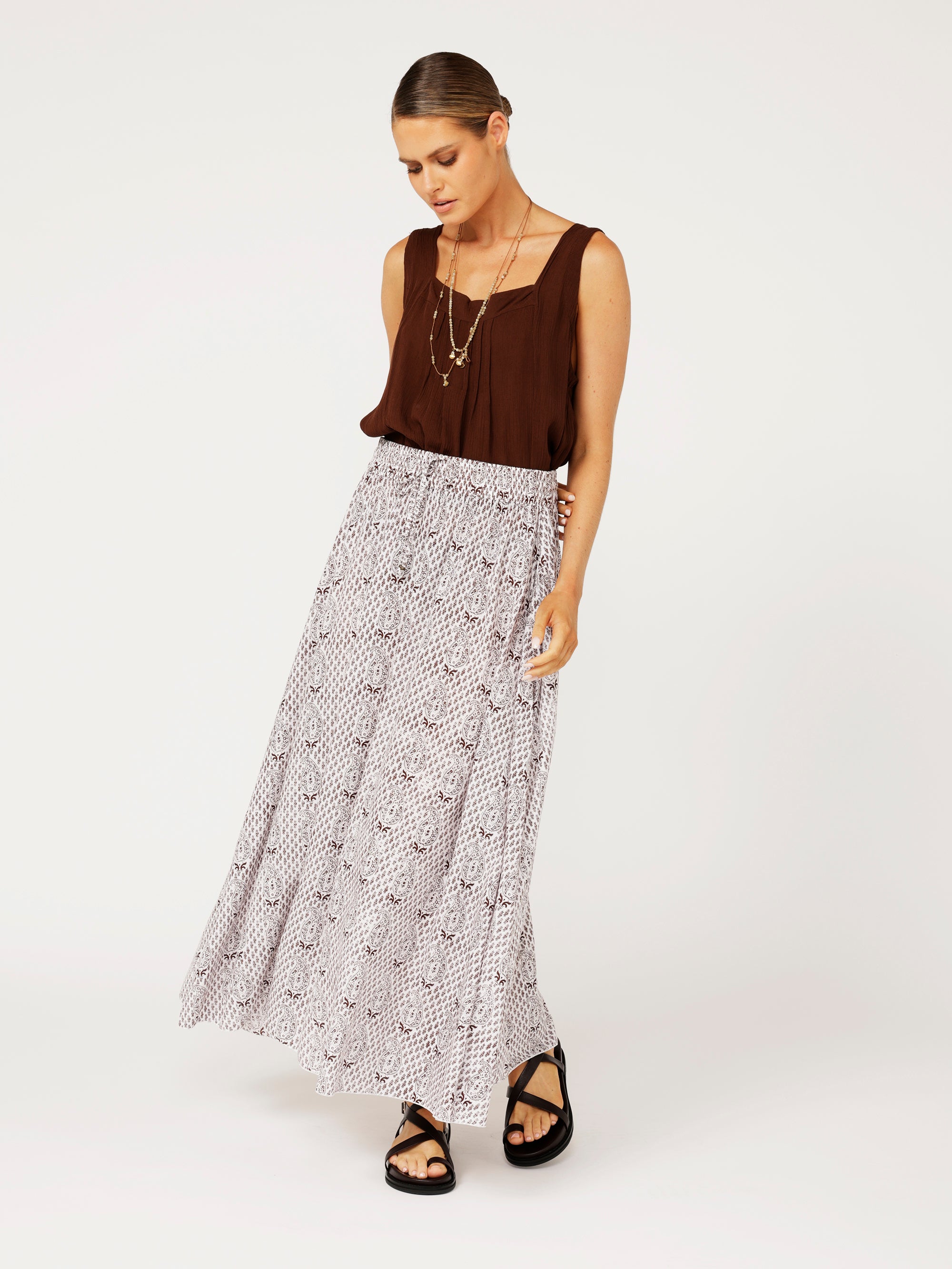 Circle Skirt | Chocolate Brown - Saffron Road