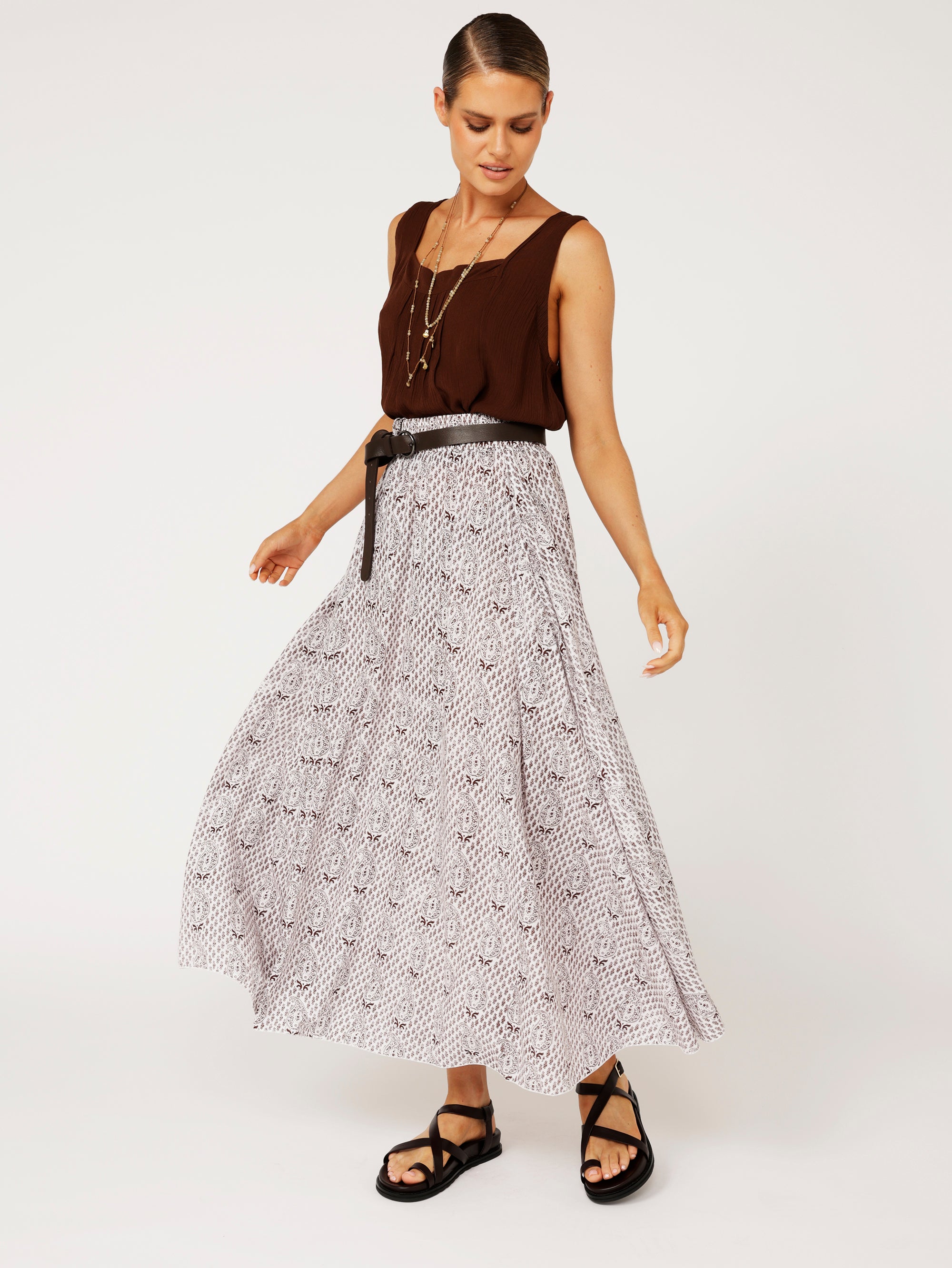 Circle Skirt | Chocolate Brown - Saffron Road