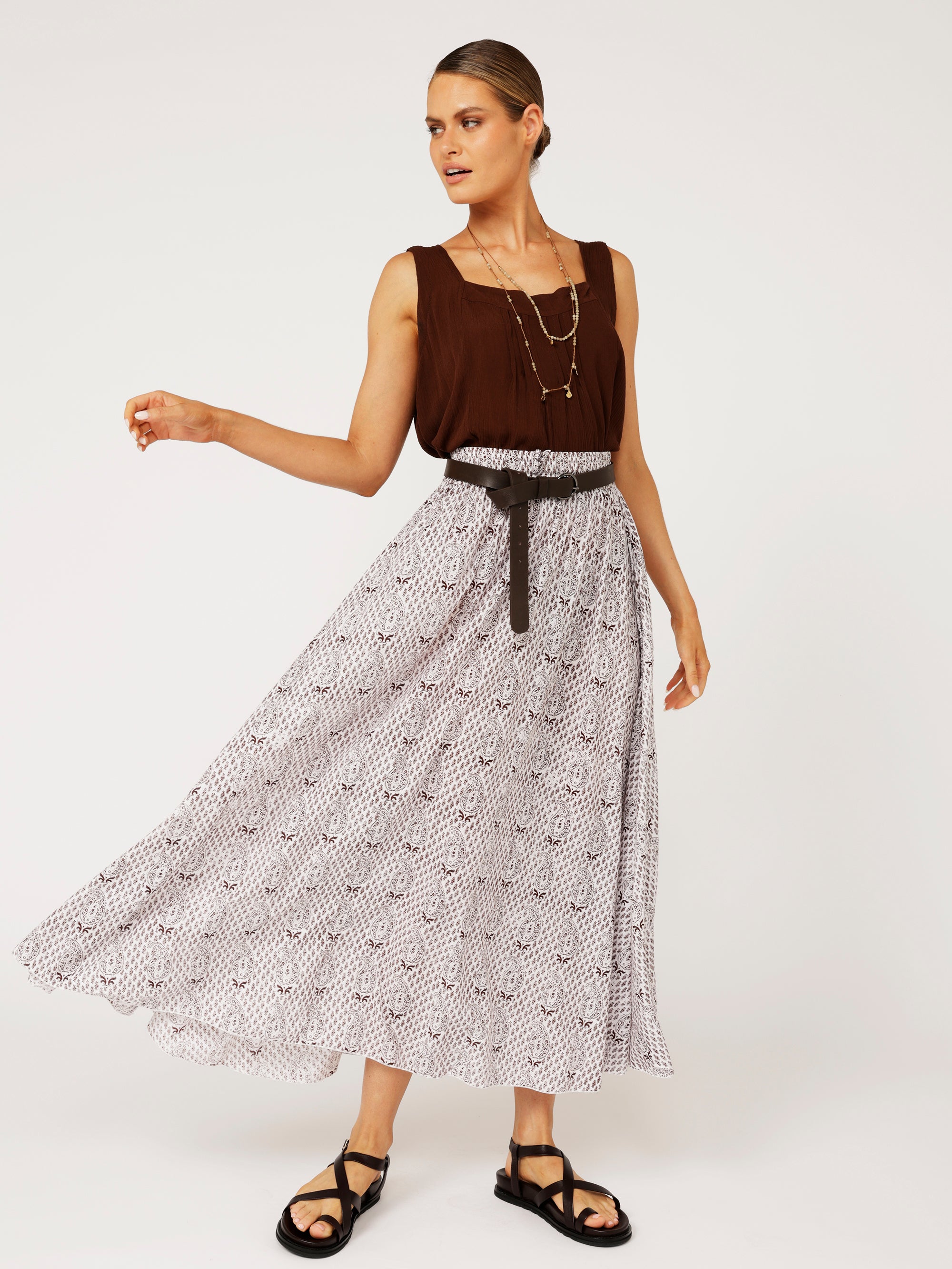 Circle Skirt | Chocolate Brown - Saffron Road