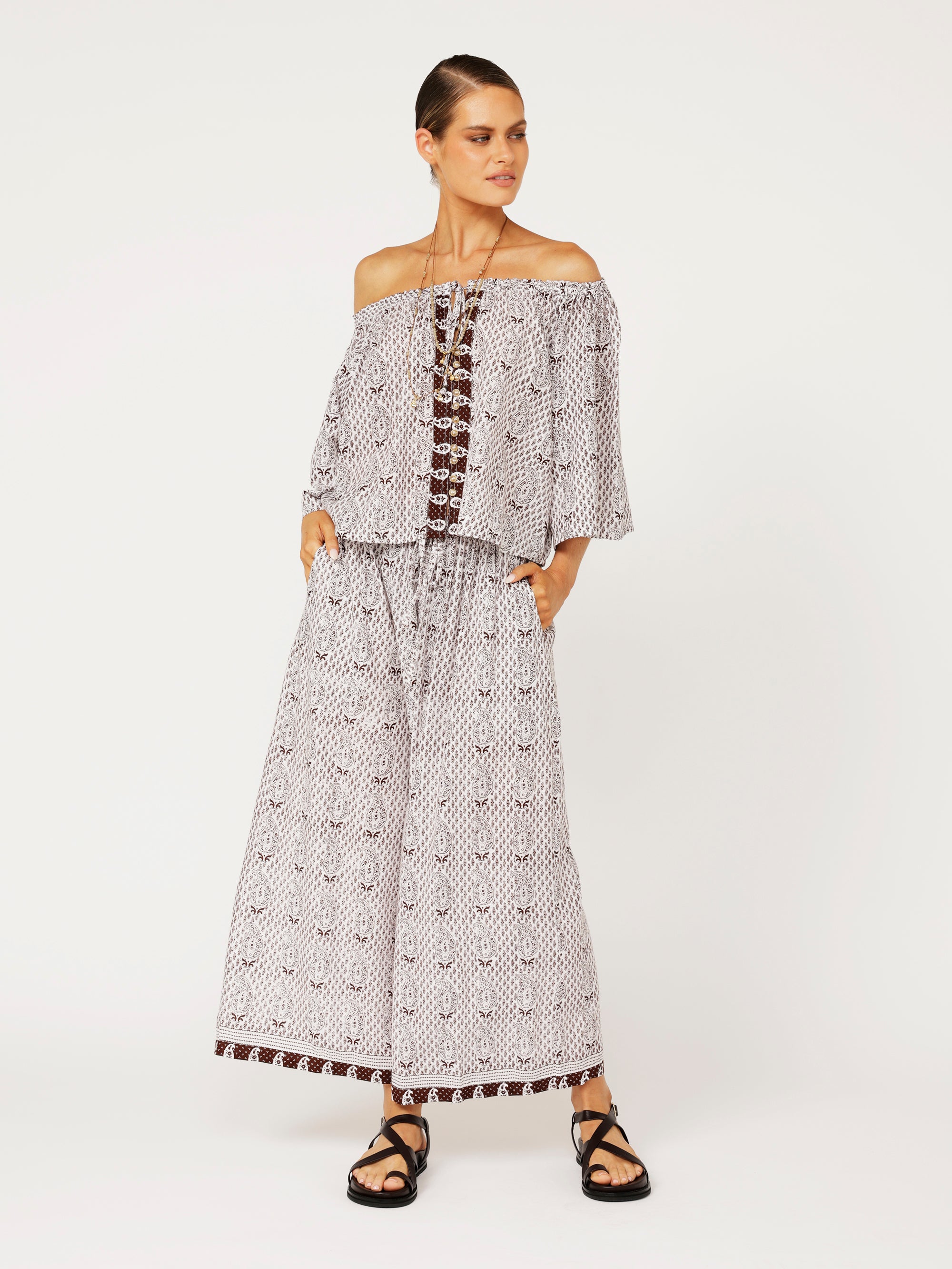 Island Pant | Chocolate Brown - Saffron Road