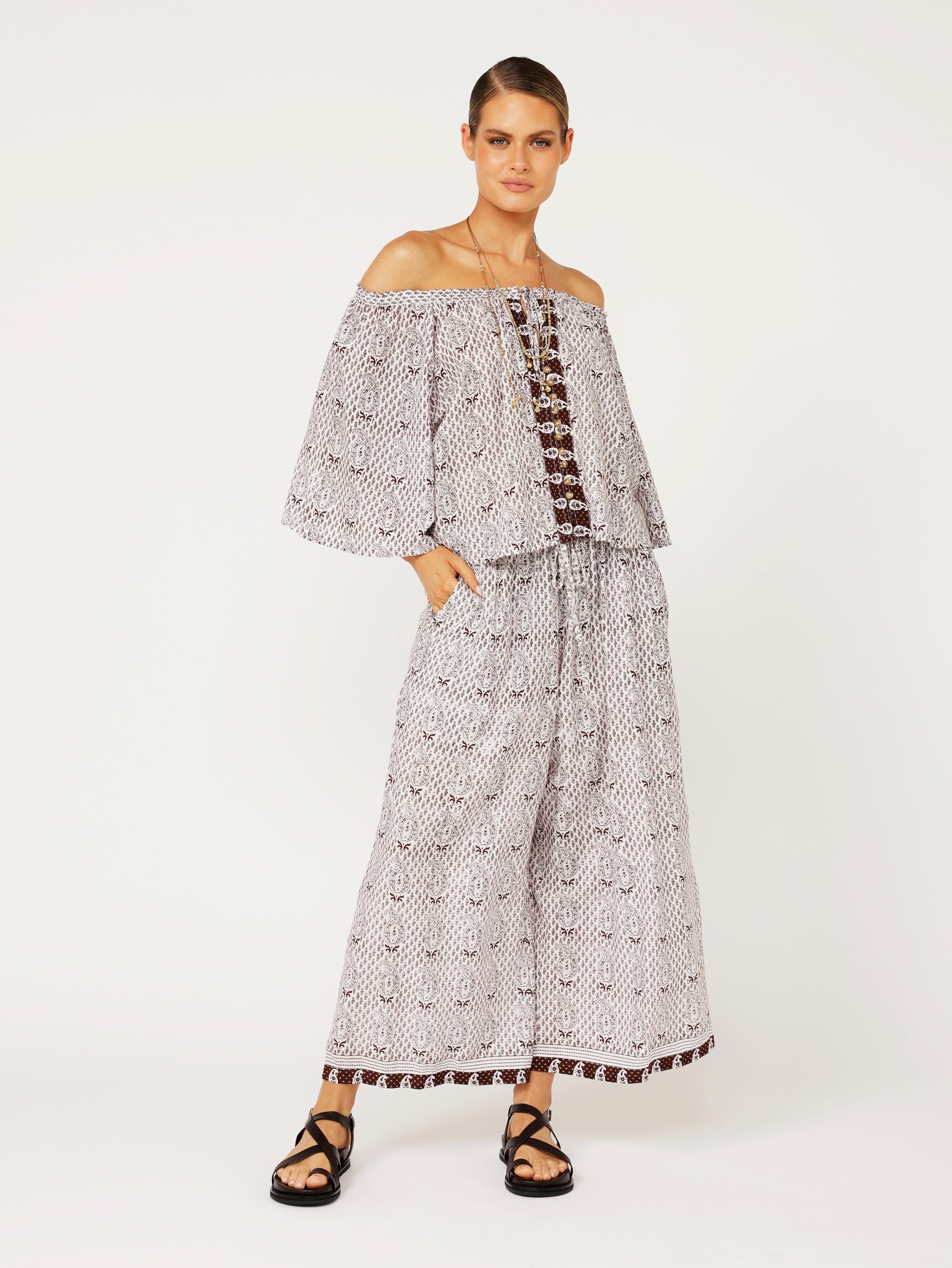 Festival Dreaming Top | Chocolate Brown - Saffron Road