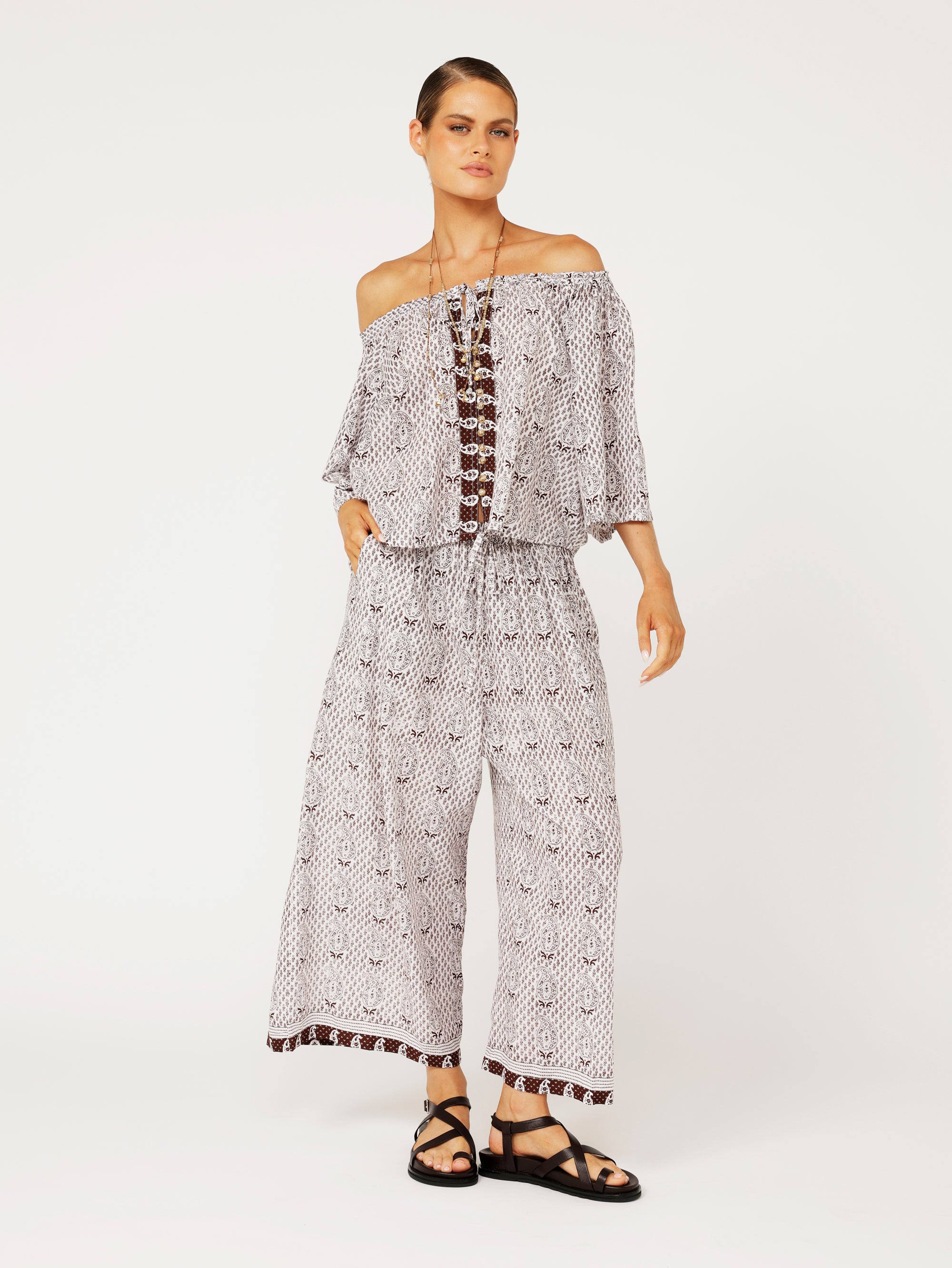 Festival Dreaming Top | Chocolate Brown - Saffron Road