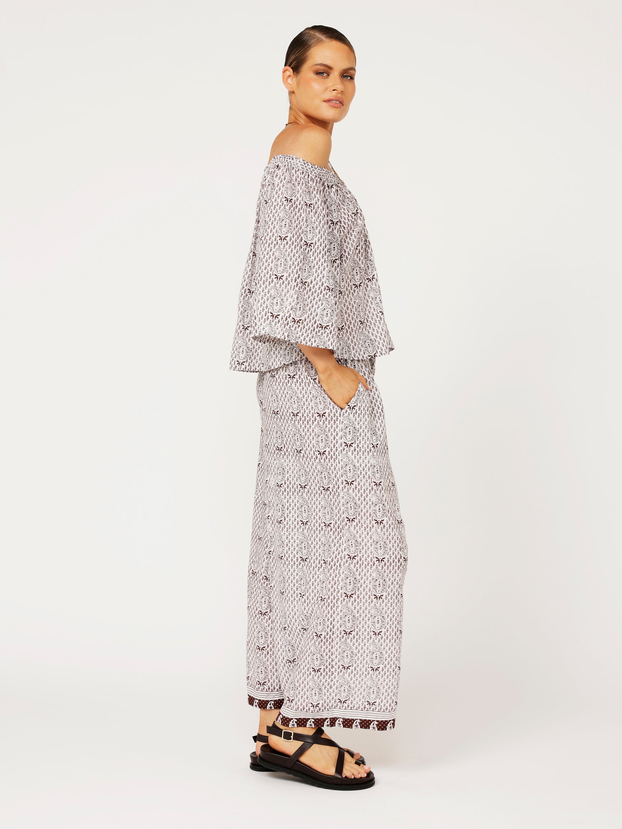 Festival Dreaming Top | Chocolate Brown - Saffron Road