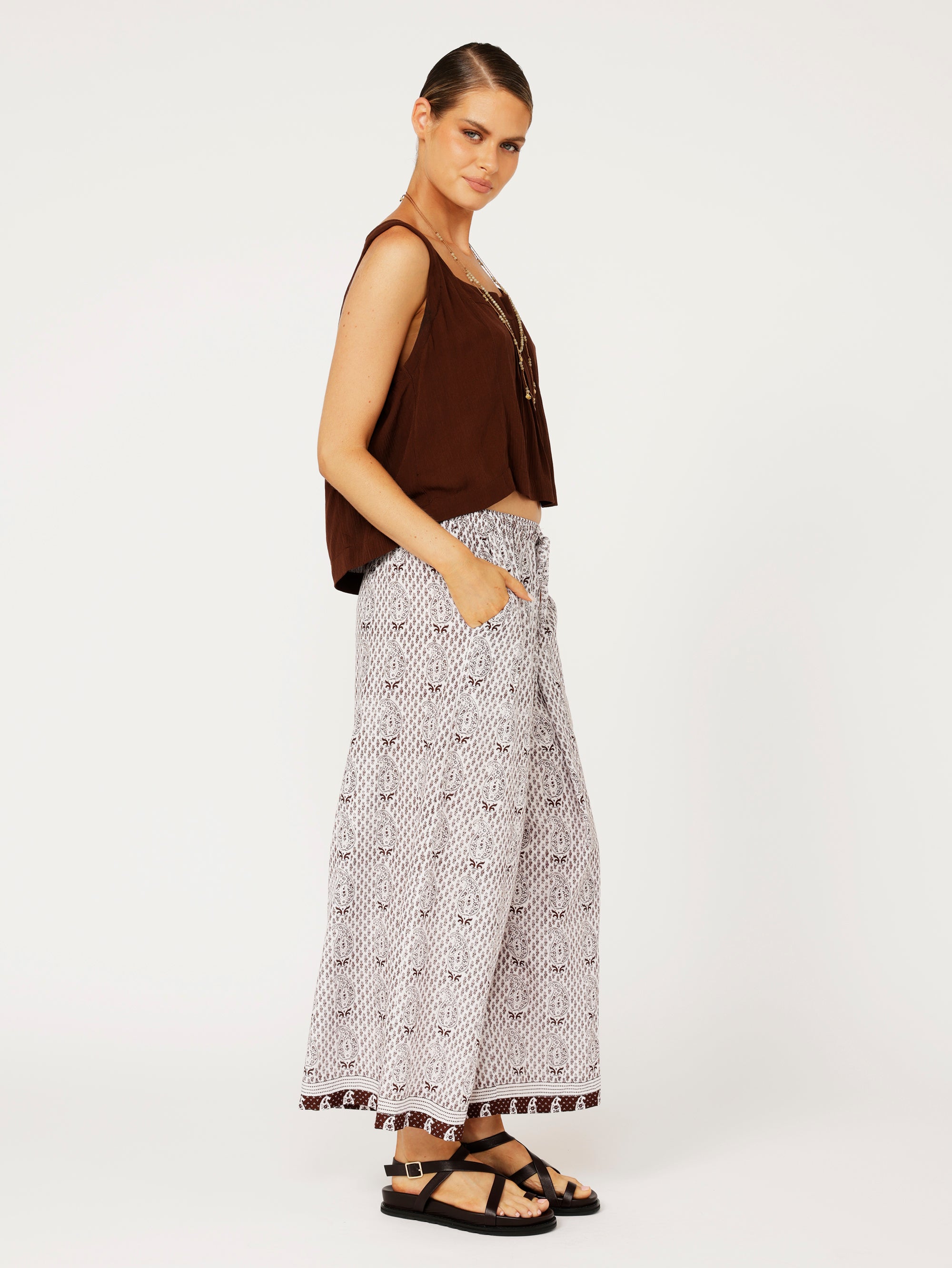 Island Pant | Chocolate Brown - Saffron Road