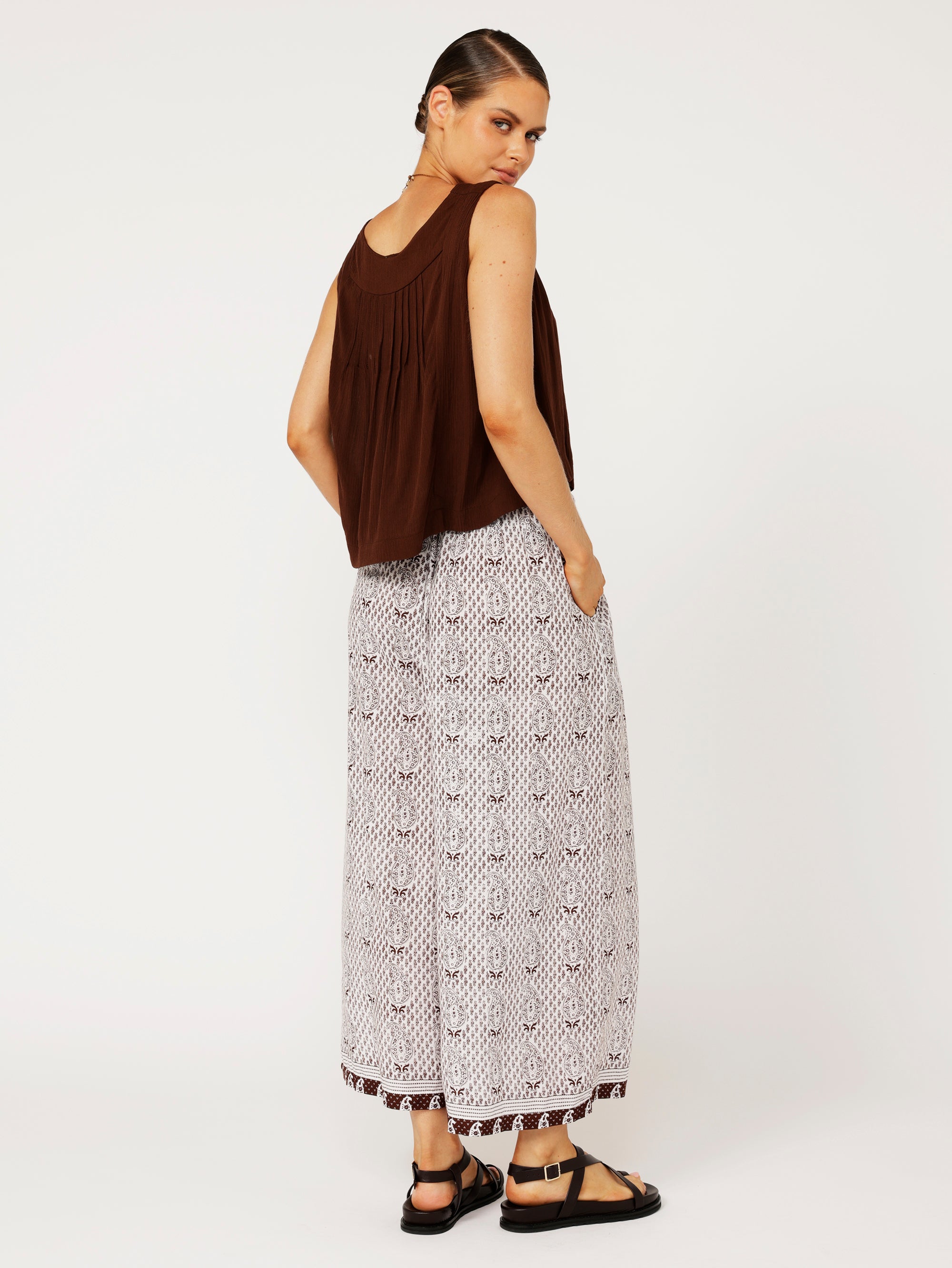 Island Pant | Chocolate Brown - Saffron Road