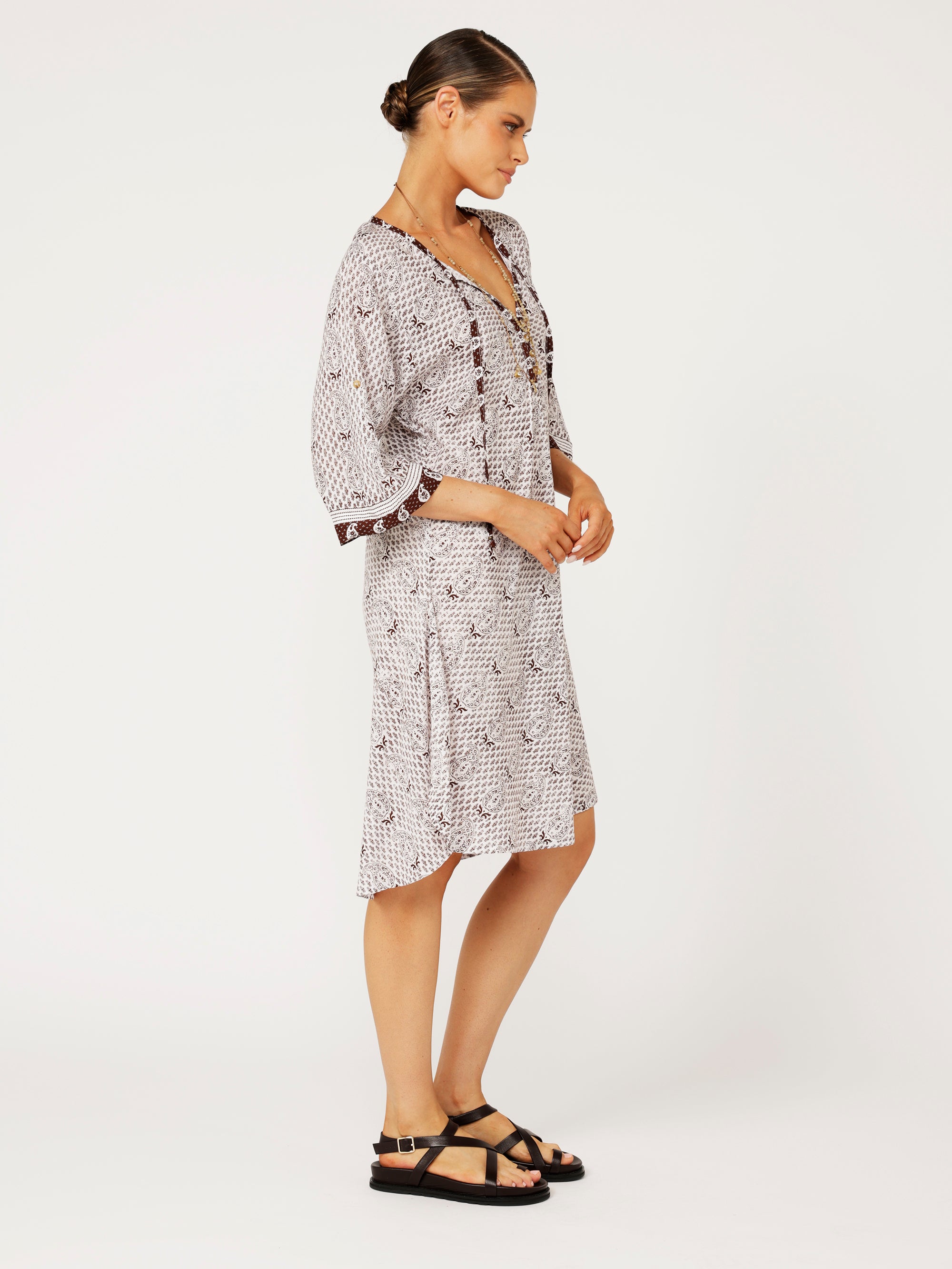 Jetset Gypsy MINI | Chocolate Brown Paisley - Saffron Road