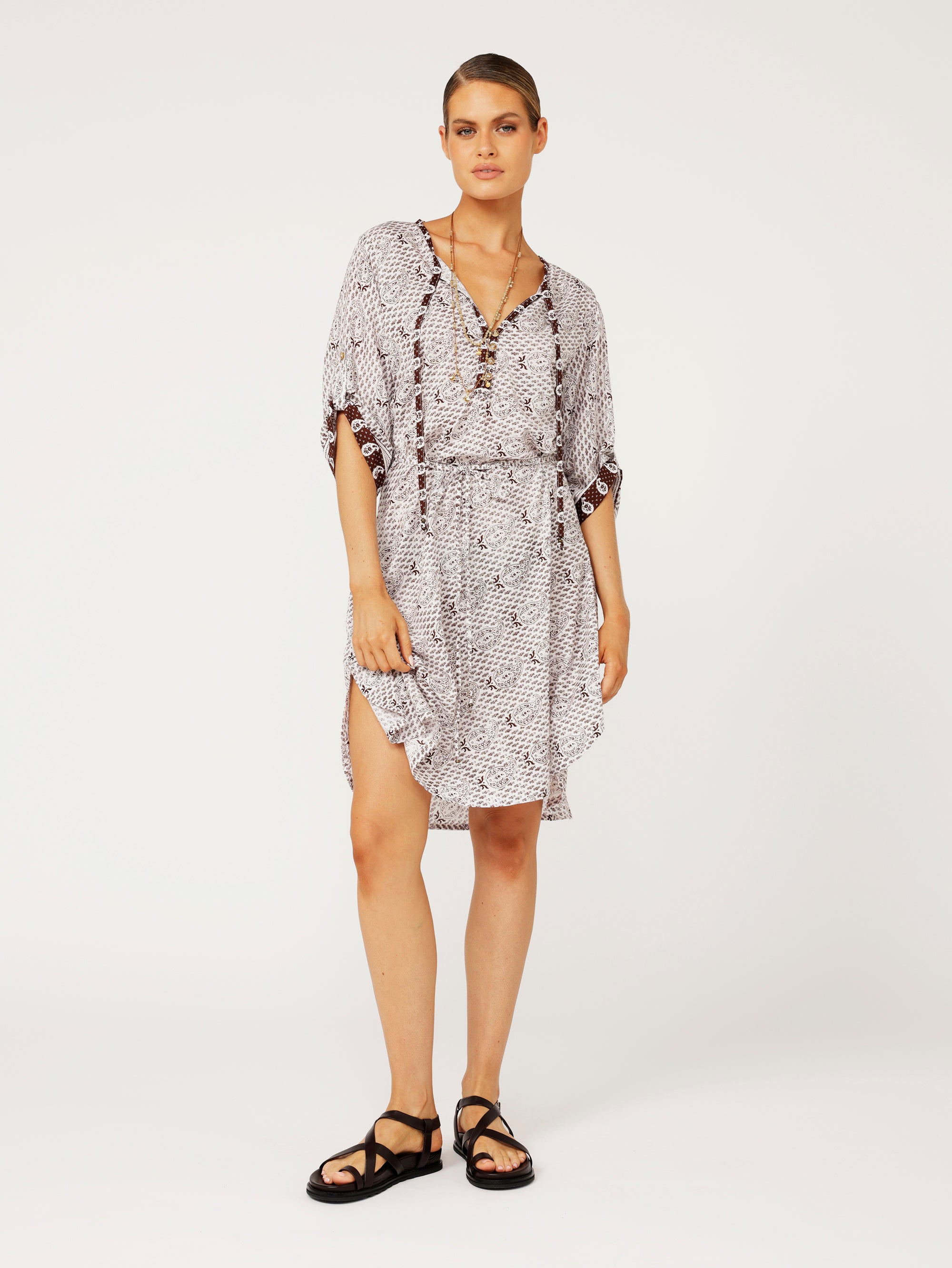 Jetset Gypsy MINI | Chocolate Brown Paisley - Saffron Road