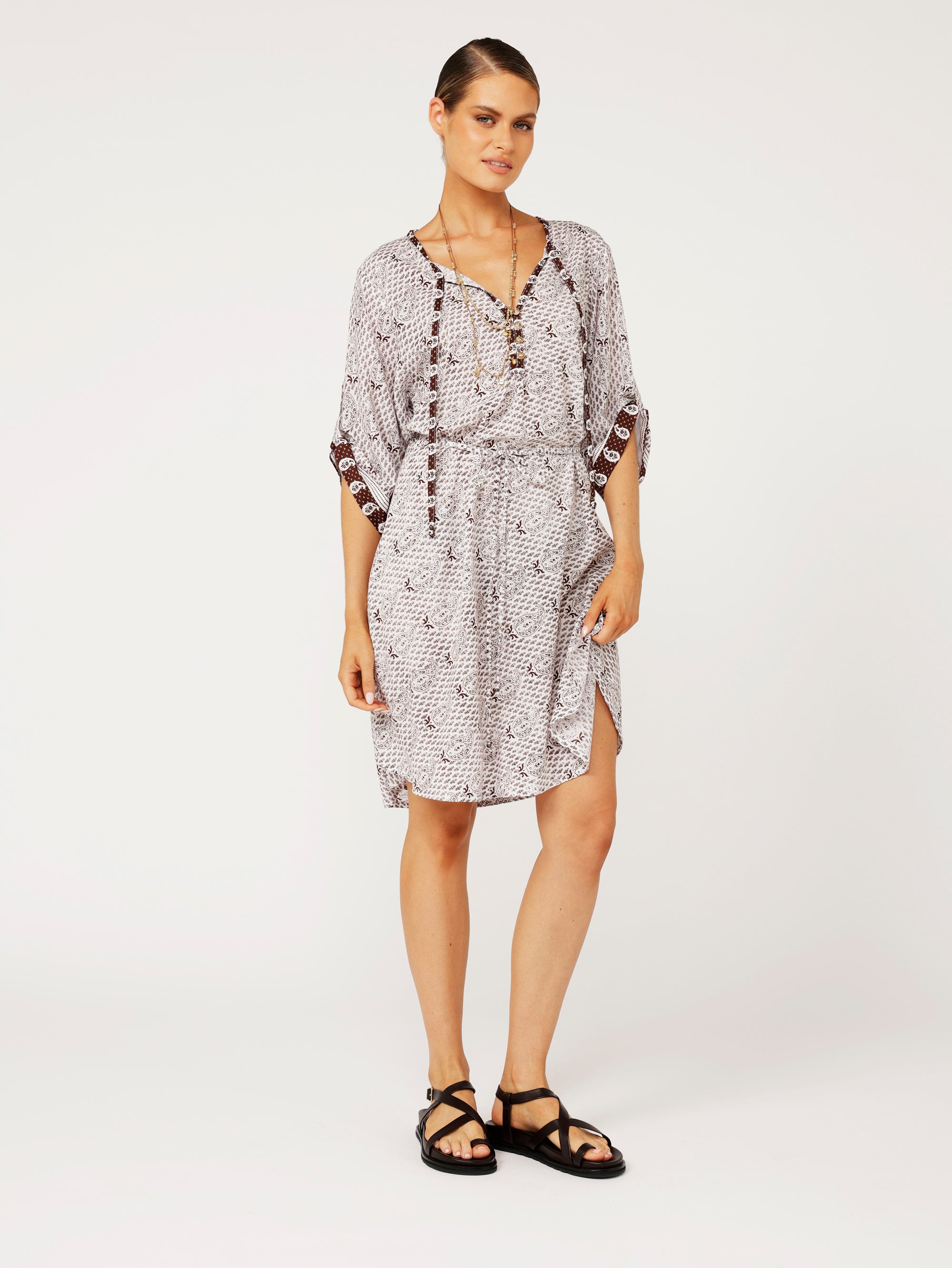 Jetset Gypsy MINI | Chocolate Brown Paisley - Saffron Road