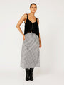 Violet Skirt | Onyx Black Paisley - Saffron Road