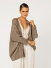 Cable Knit Shrug | Mohair Knit | Taupe