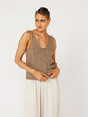 Cotton Knit Tank | Stone