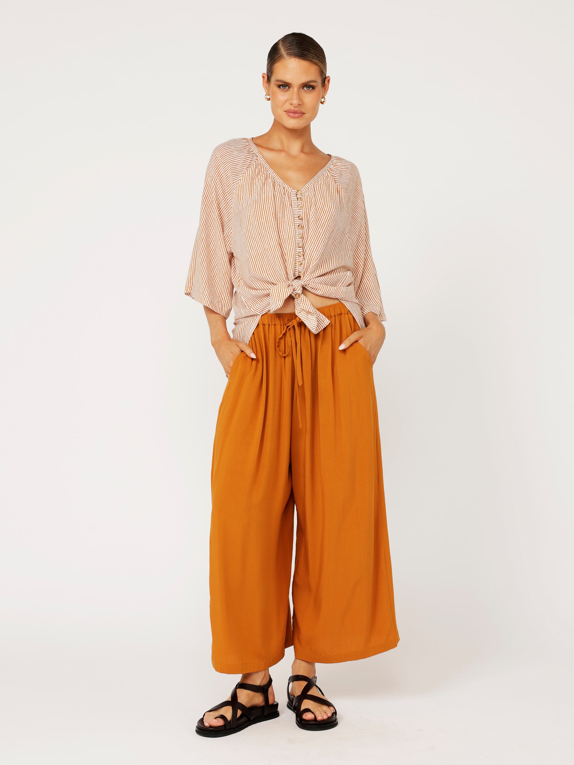 Island Pant | Ochre - Saffron Road