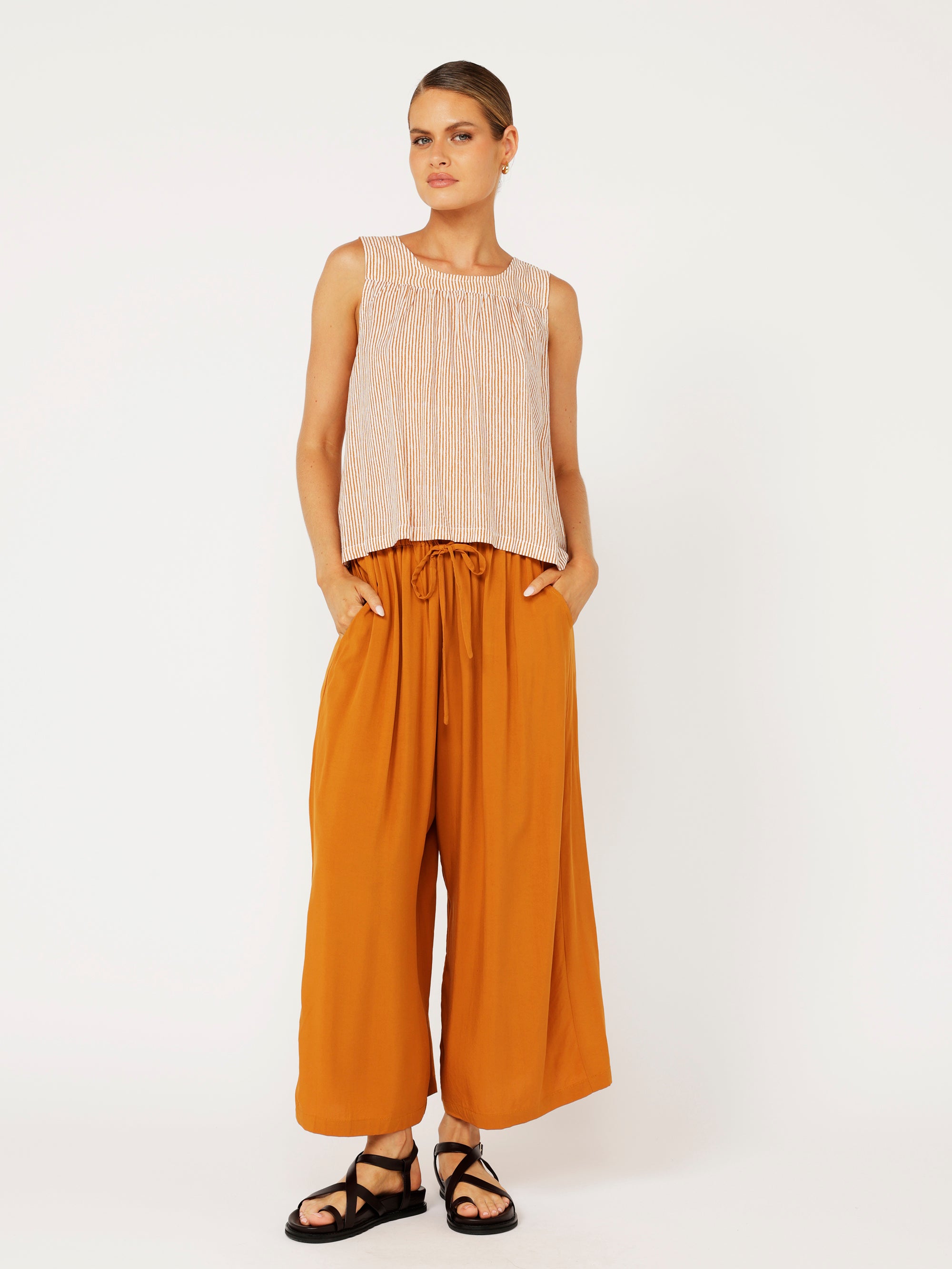 Island Pant | Ochre - Saffron Road