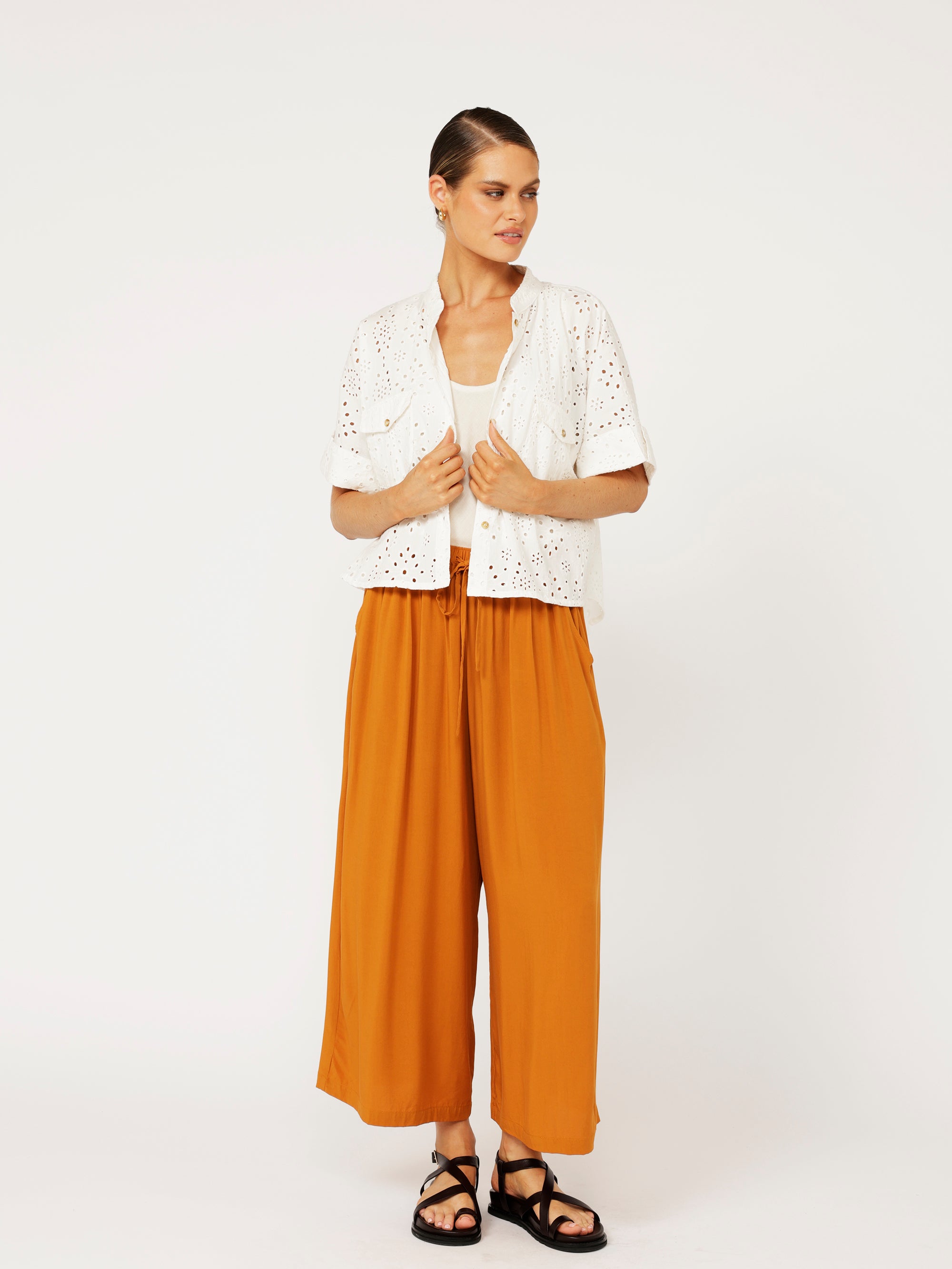 Mini Willow Shirt | Embroidery Anglaise - Saffron Road