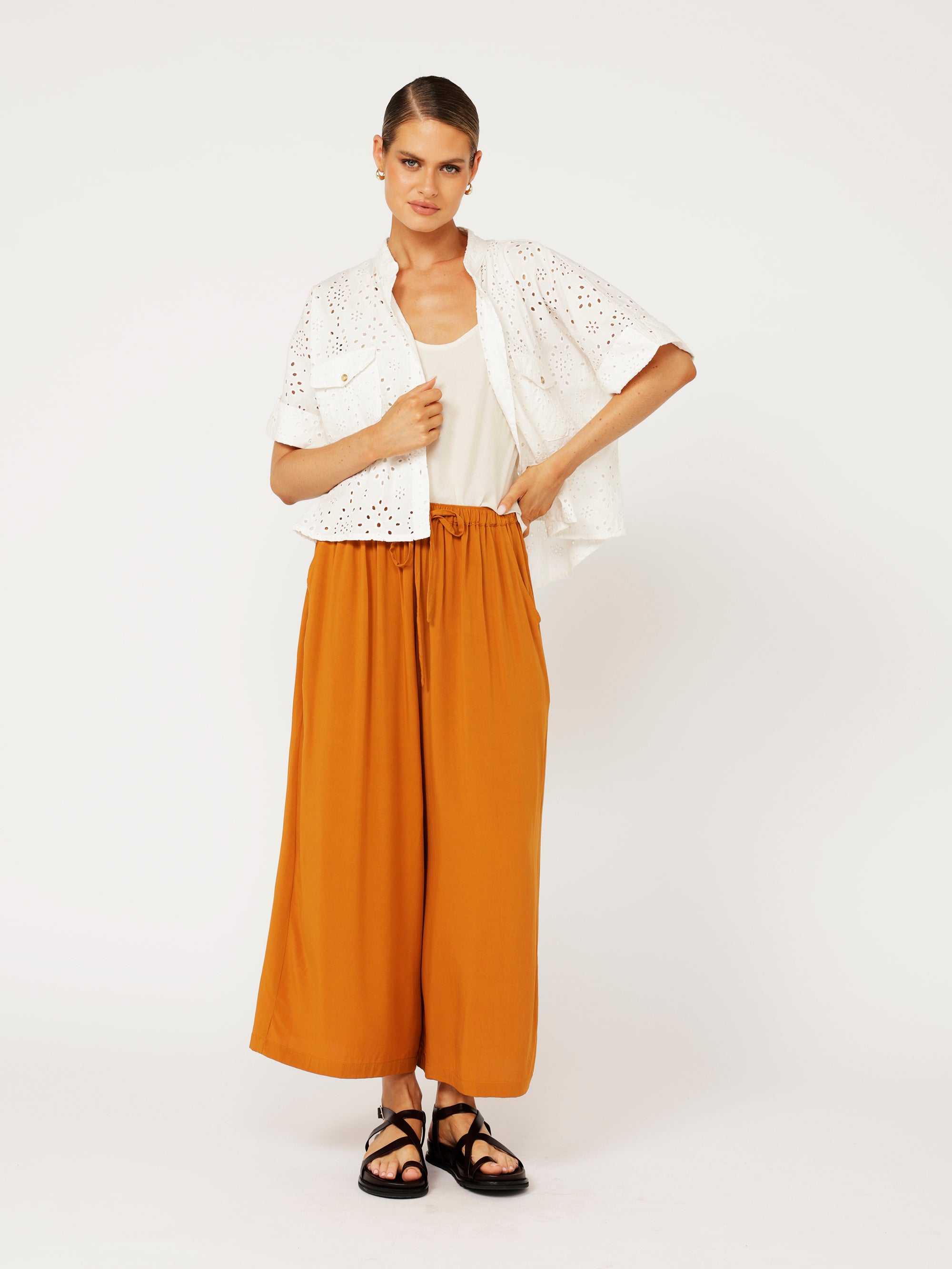 Mini Willow Shirt | Embroidery Anglaise - Saffron Road