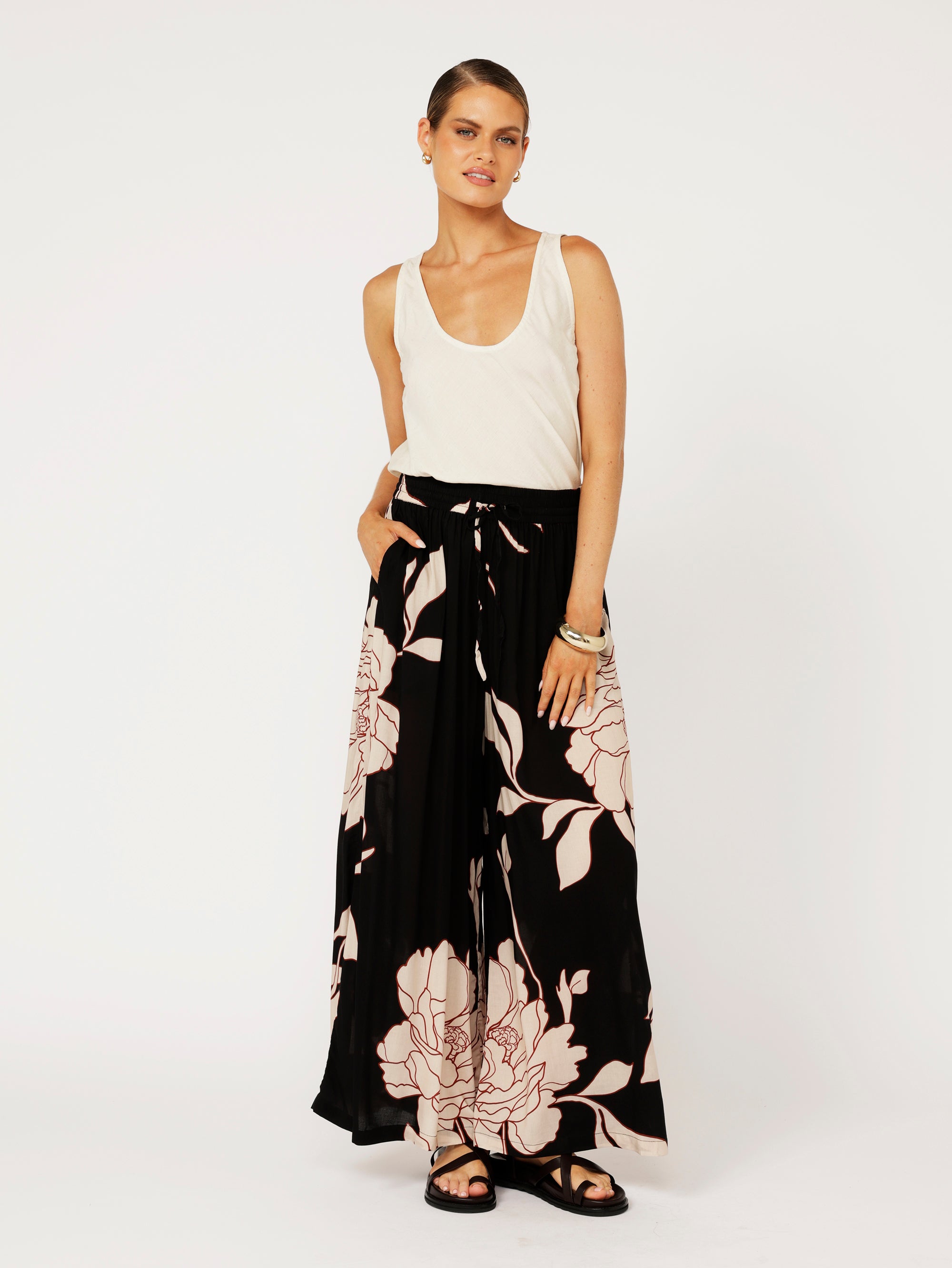 Palazzo Pant | Midnight Botanica - Saffron Road