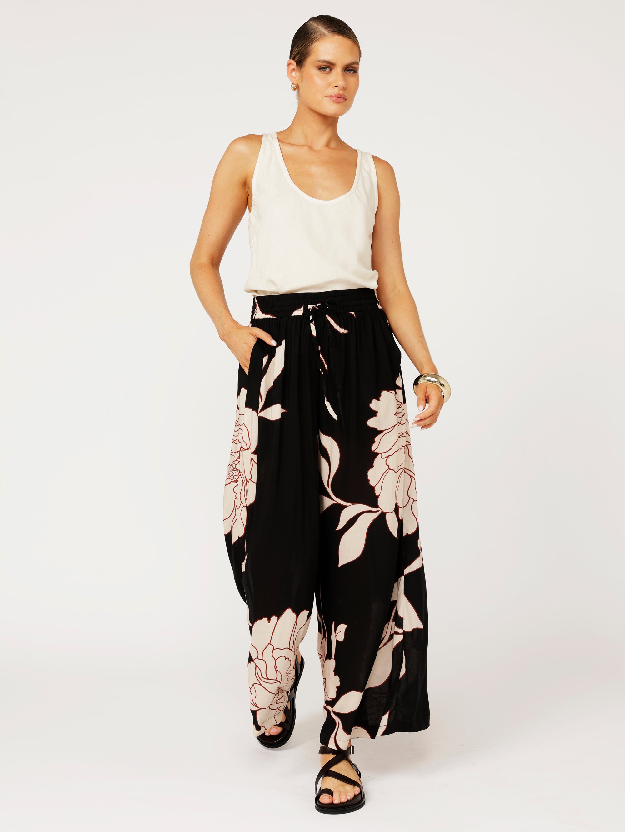 Palazzo Pant | Midnight Botanica - Saffron Road
