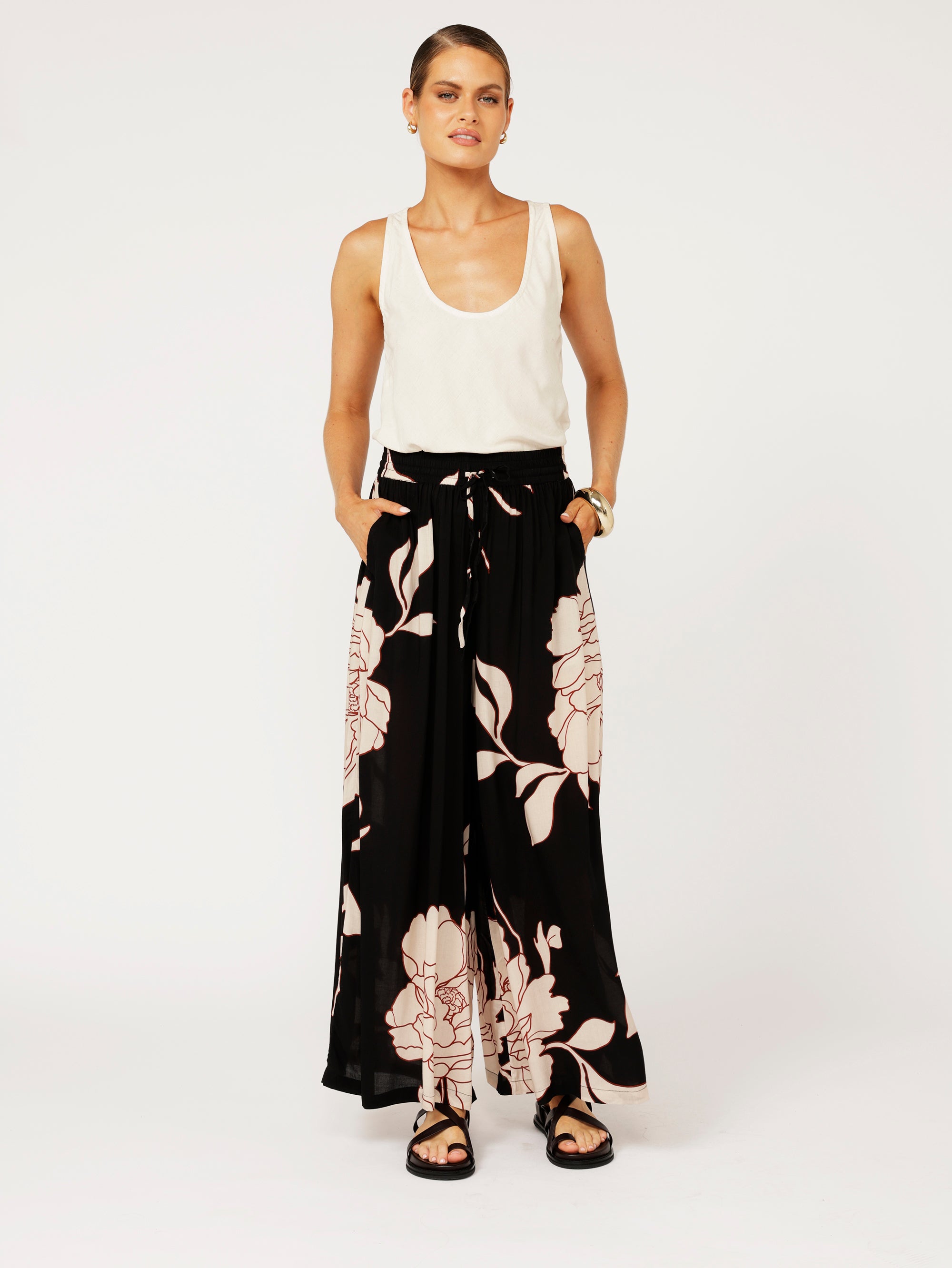 Palazzo Pant | Midnight Botanica - Saffron Road