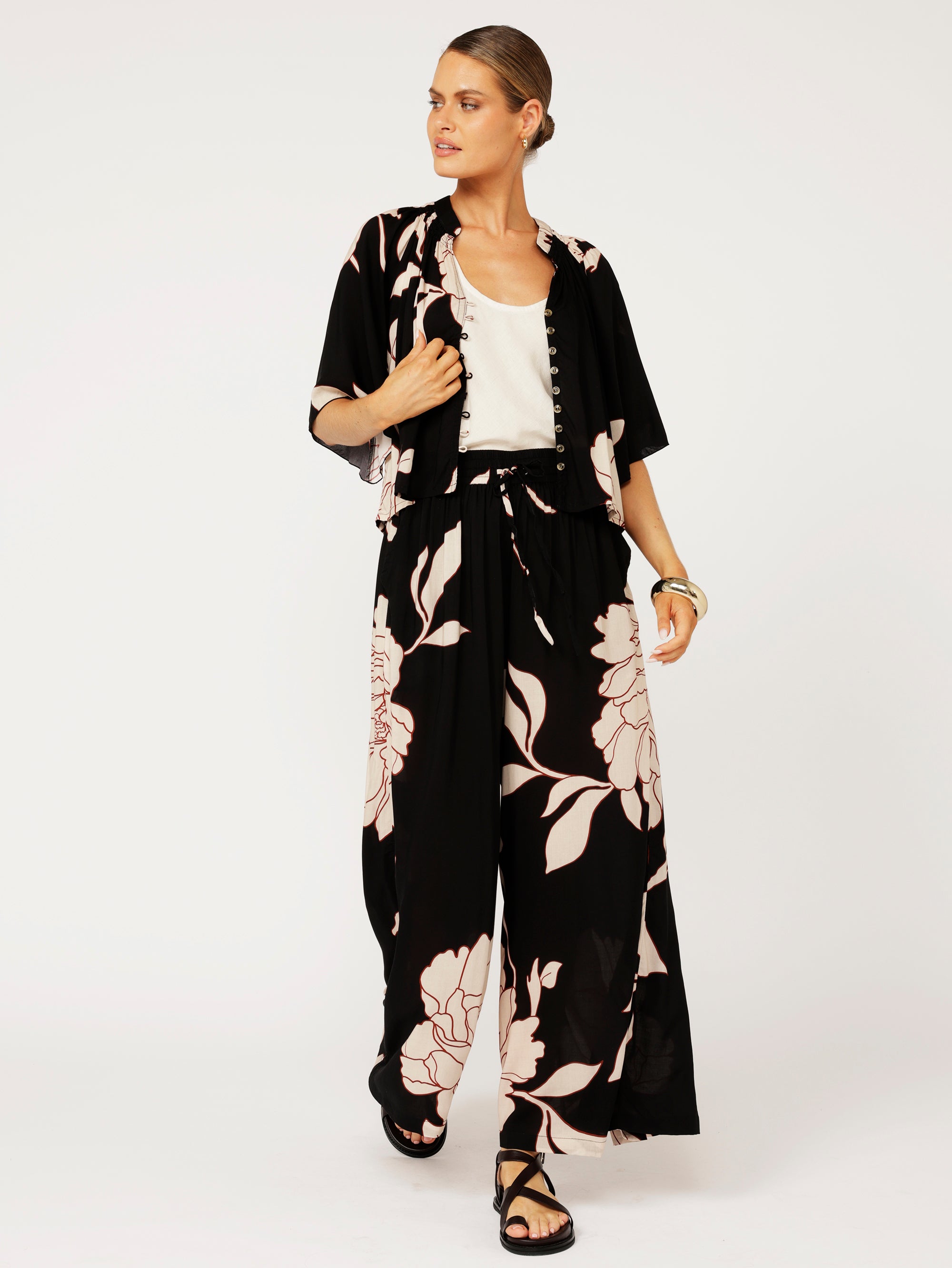 Palazzo Pant | Midnight Botanica - Saffron Road