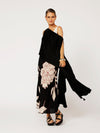 Soiree Wrap | Satin | Black