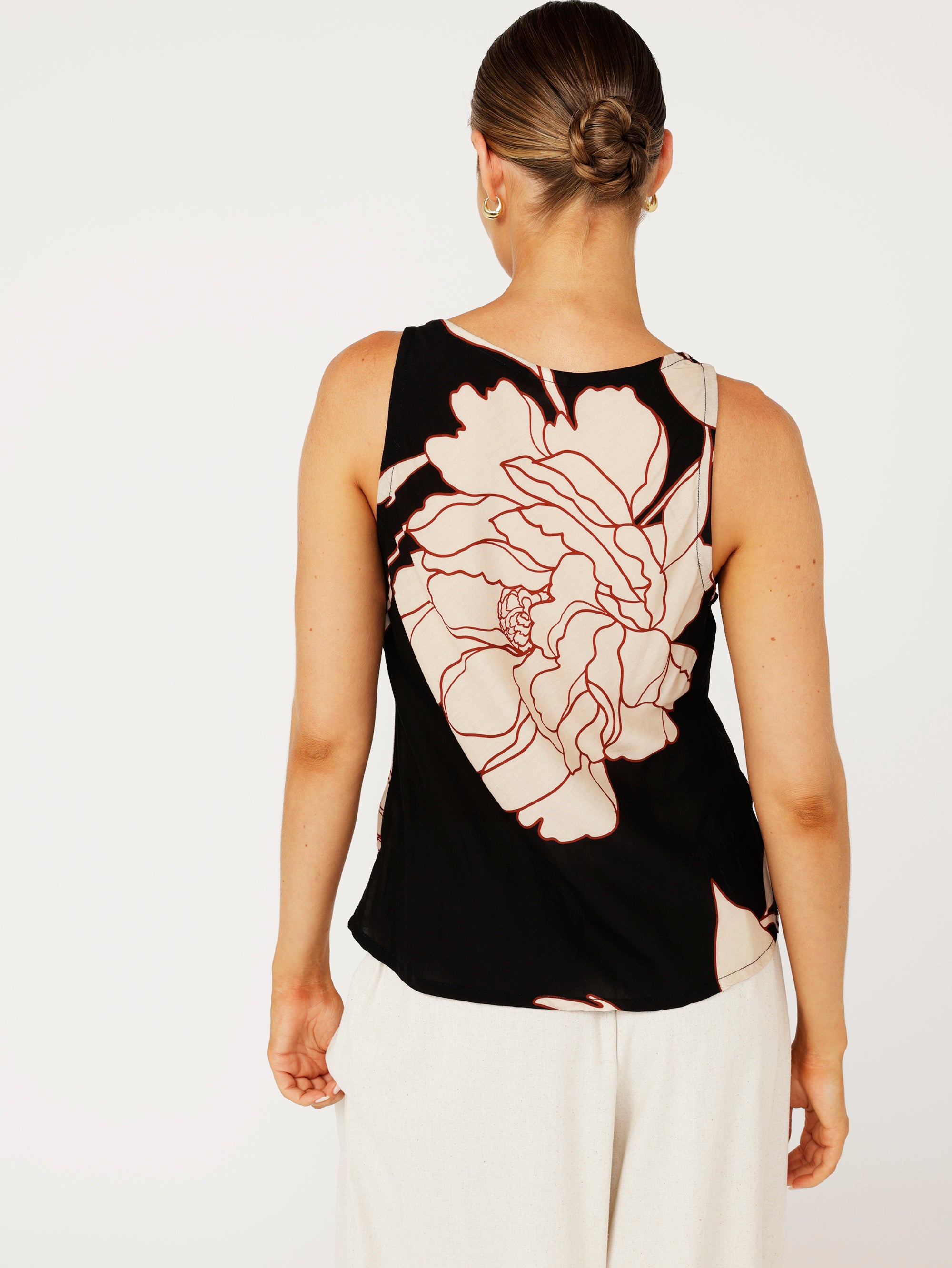 Scoop Tank | Midnight Botanica - Saffron Road