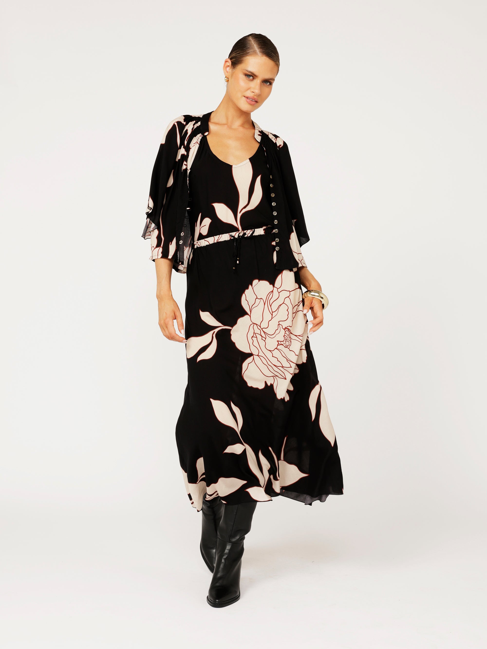 Violet Skirt | Midnight Botanica - Saffron Road