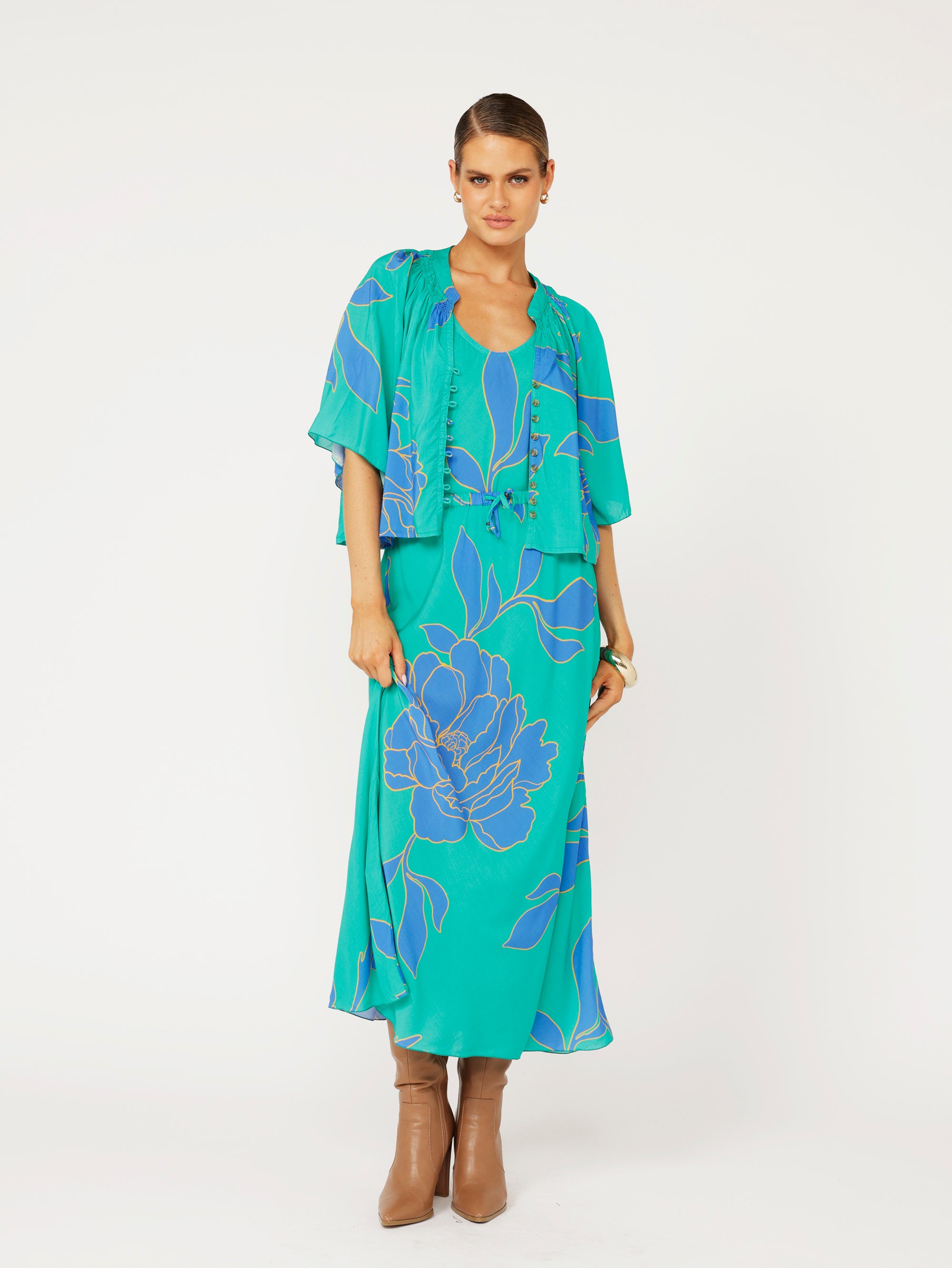 Violet Skirt | Azure Botanica - Saffron Road