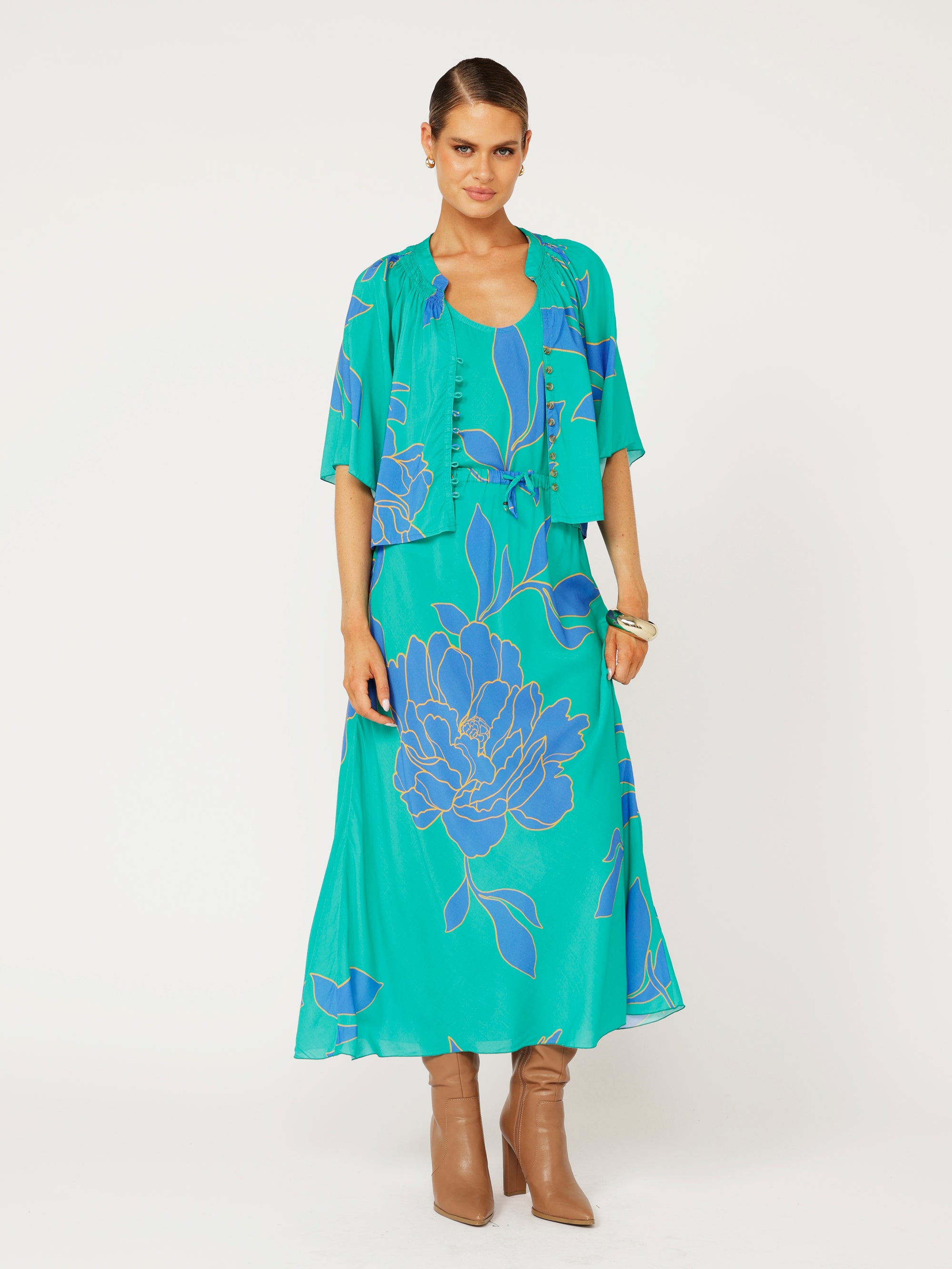 Violet Skirt | Azure Botanica - Saffron Road