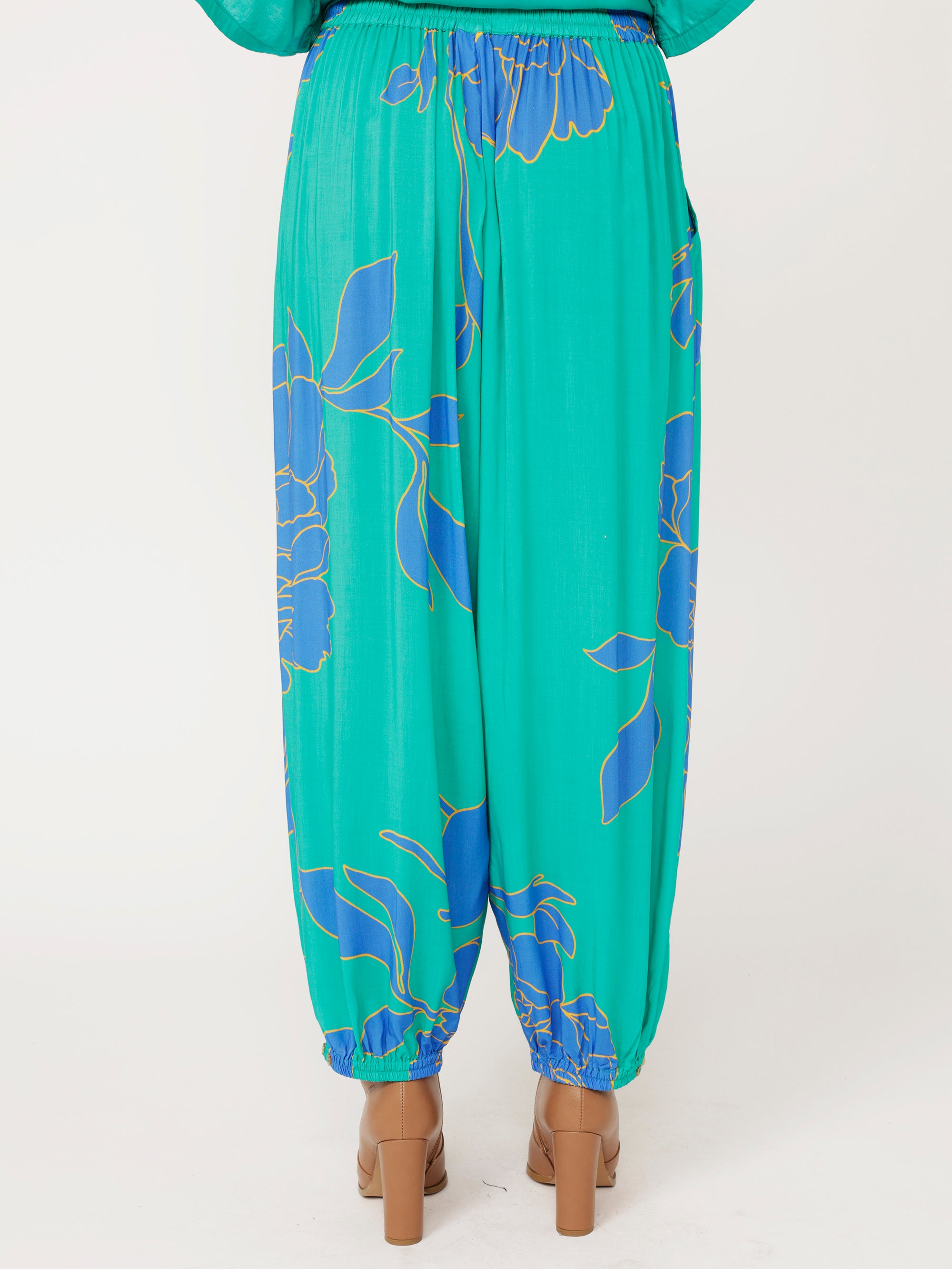 Cargo Pant | Azure Botanica - Saffron Road