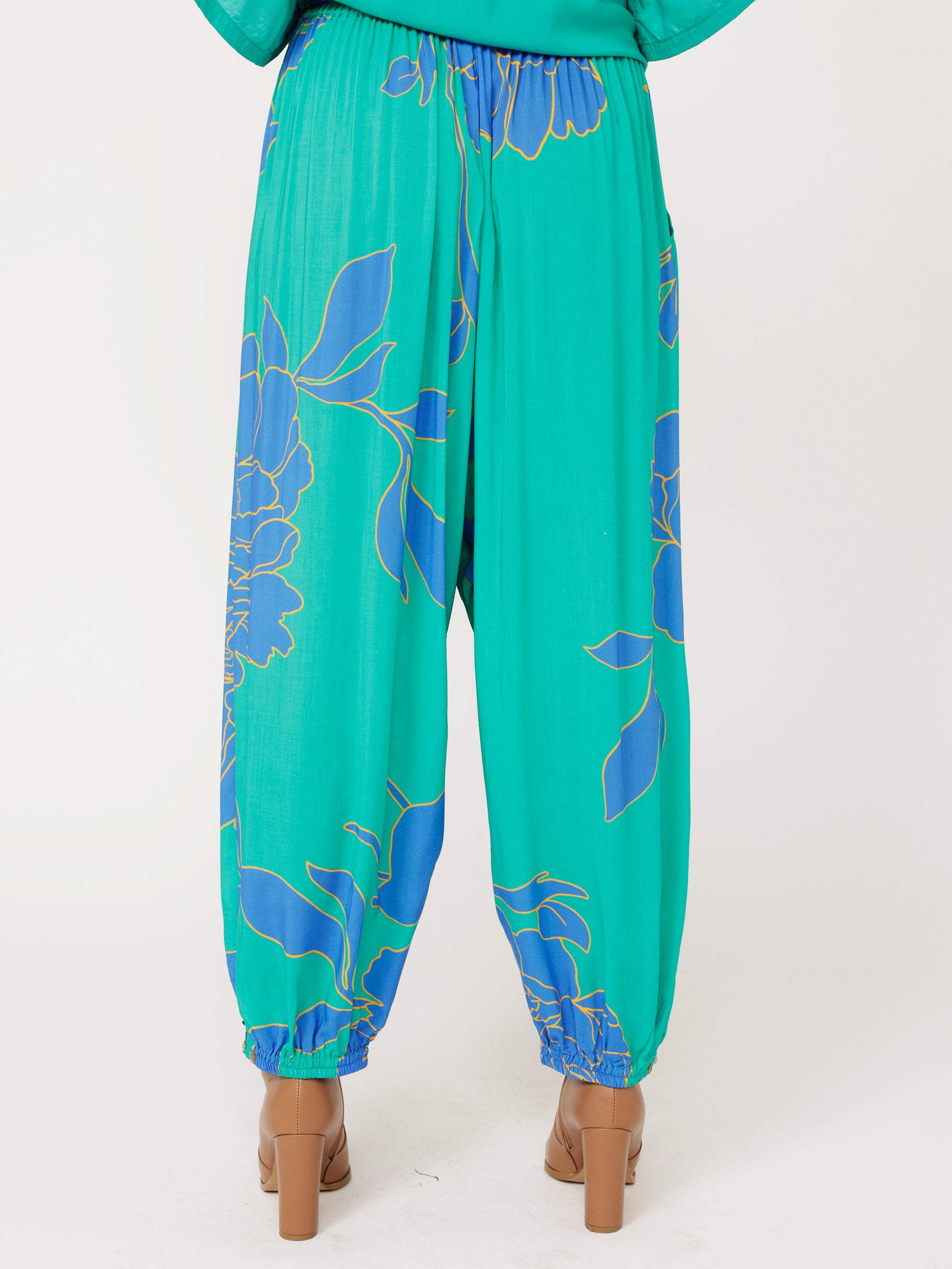 Cargo Pant | Azure Botanica - Saffron Road