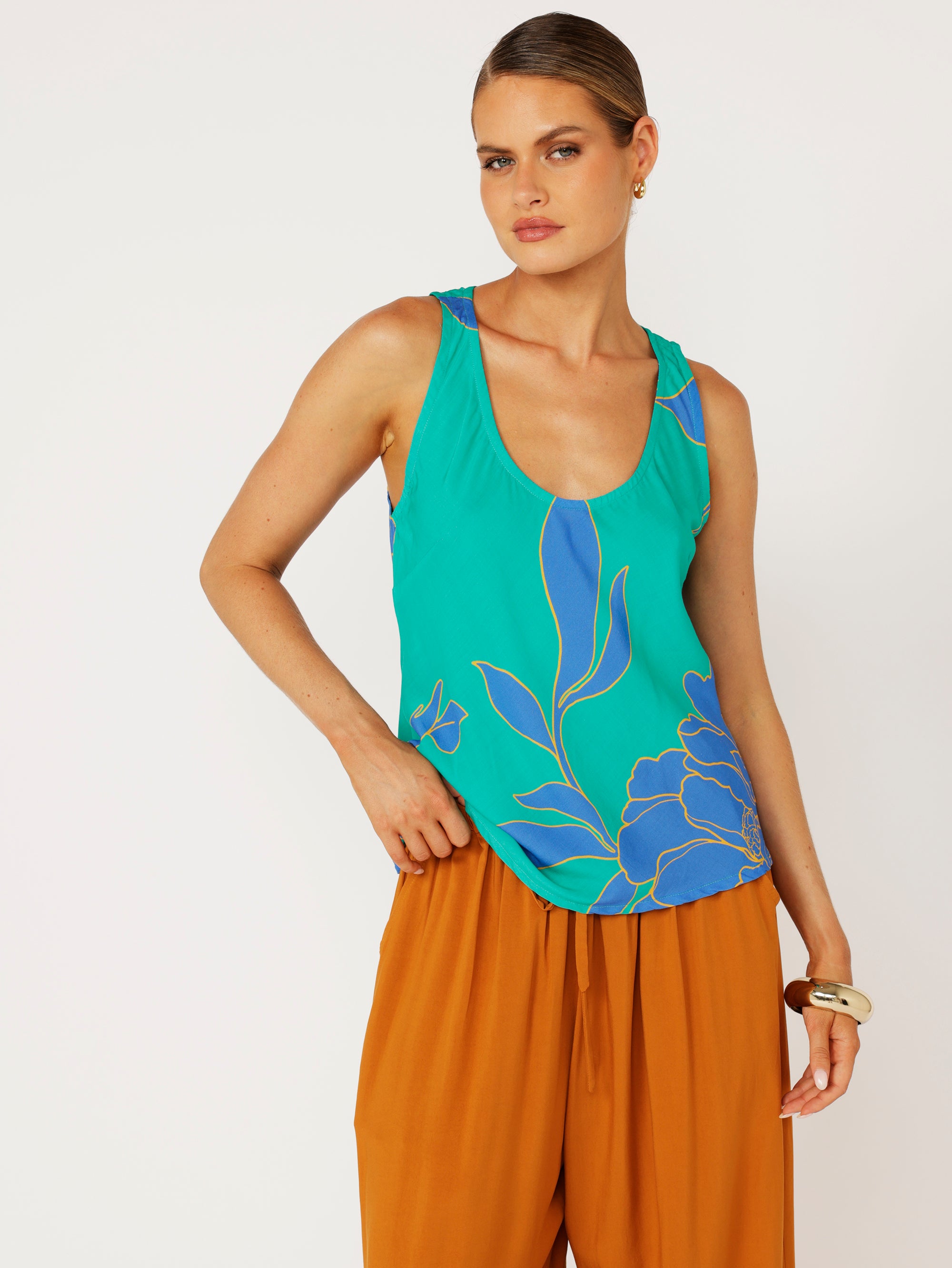 Scoop Tank | Azure Botanica - Saffron Road