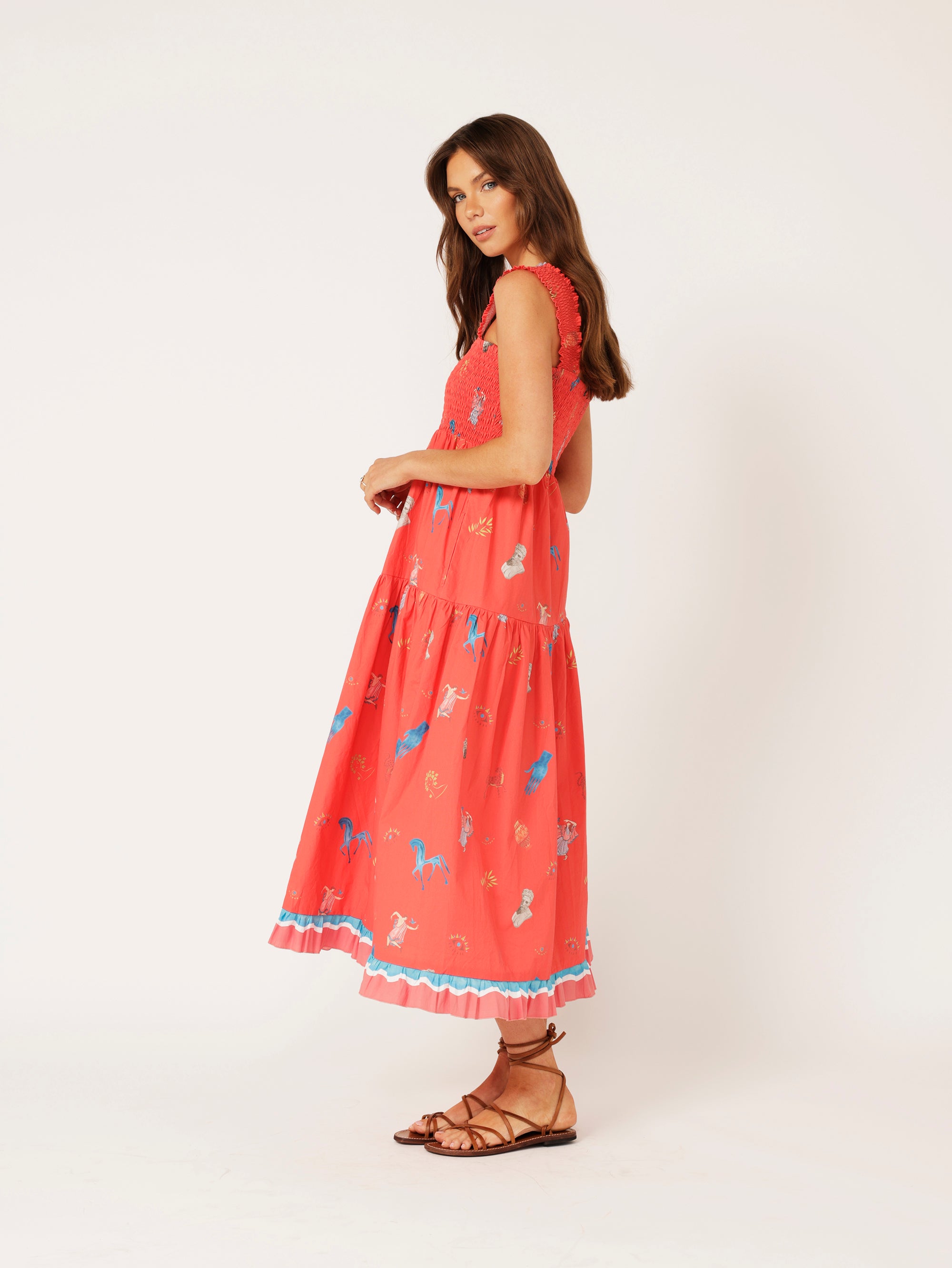 Malibu Dress | Grecian Red - Saffron Road