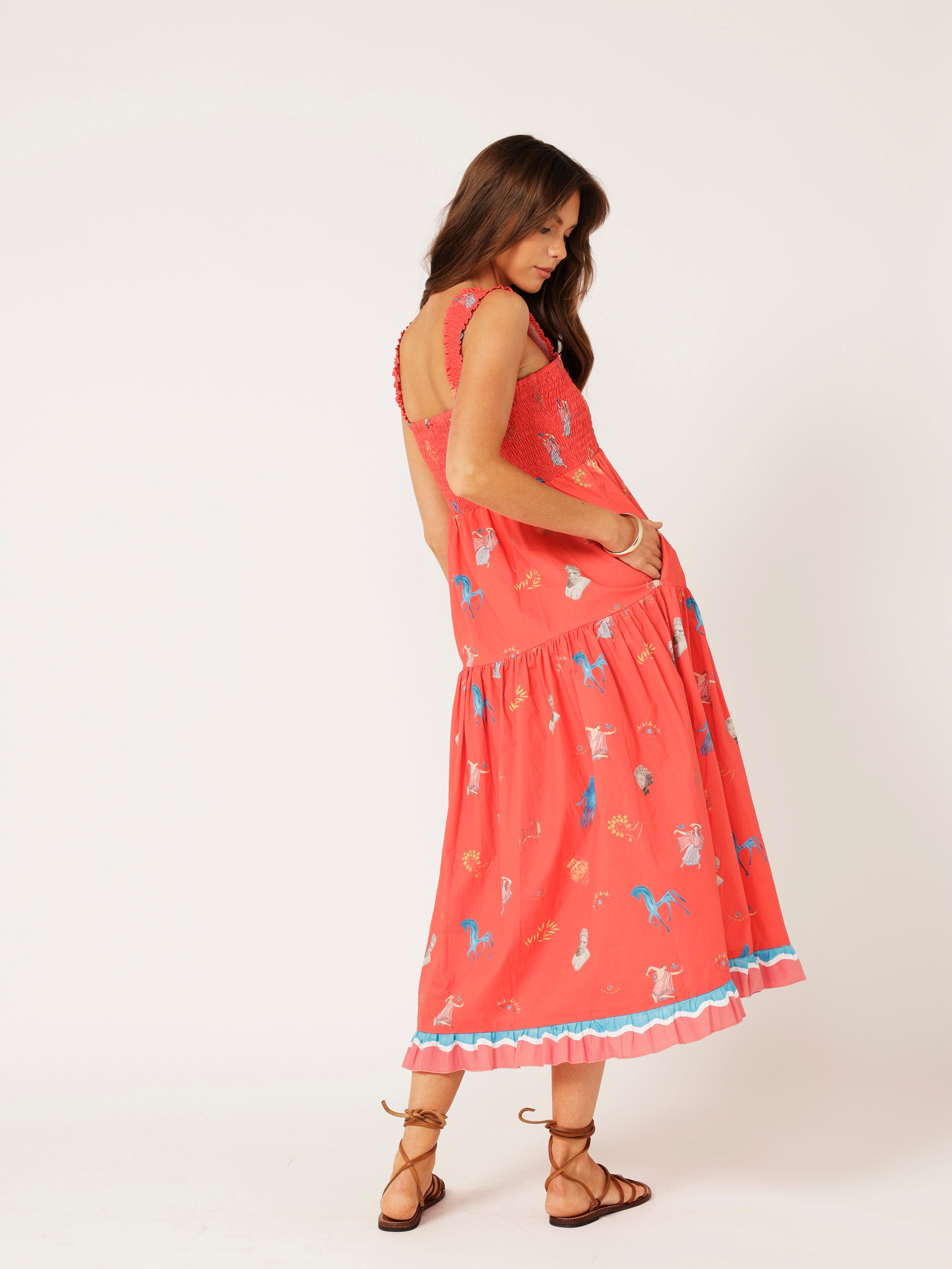 Malibu Dress | Grecian Red - Saffron Road