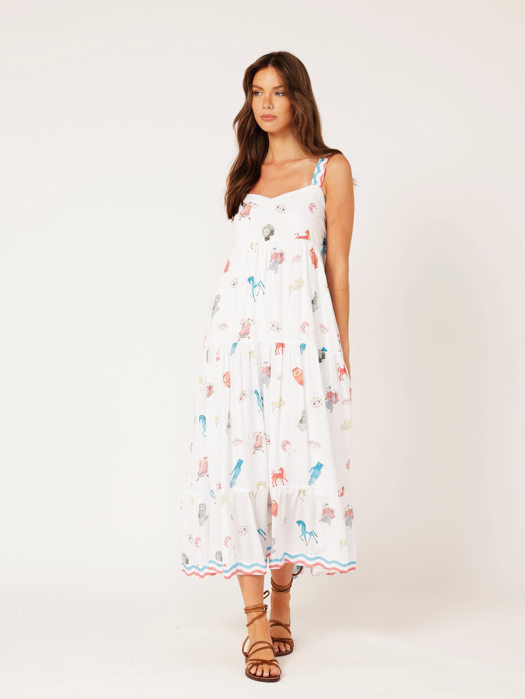 Holiday Dress | Grecian White - Saffron Road