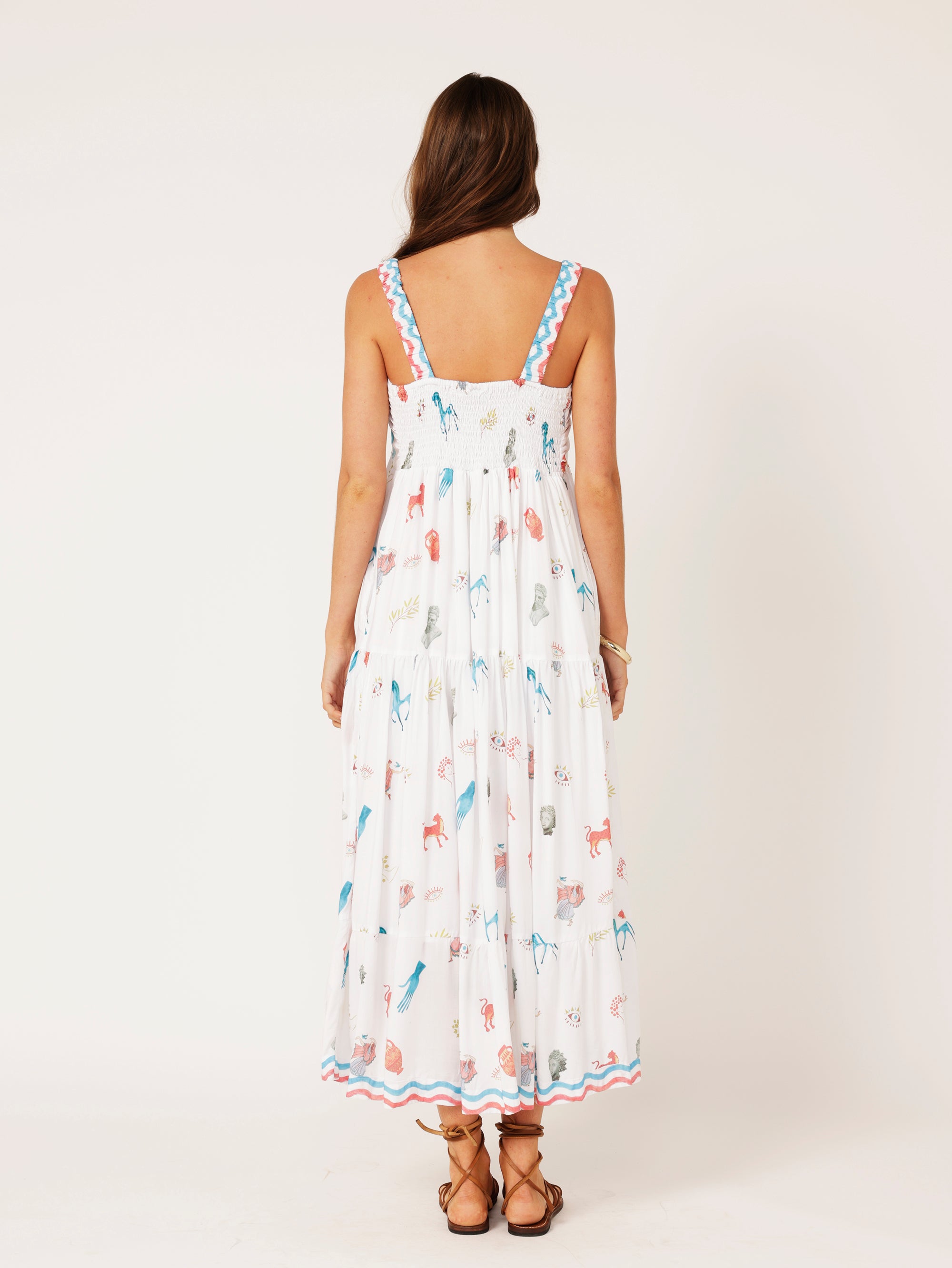 Holiday Dress | Grecian White - Saffron Road