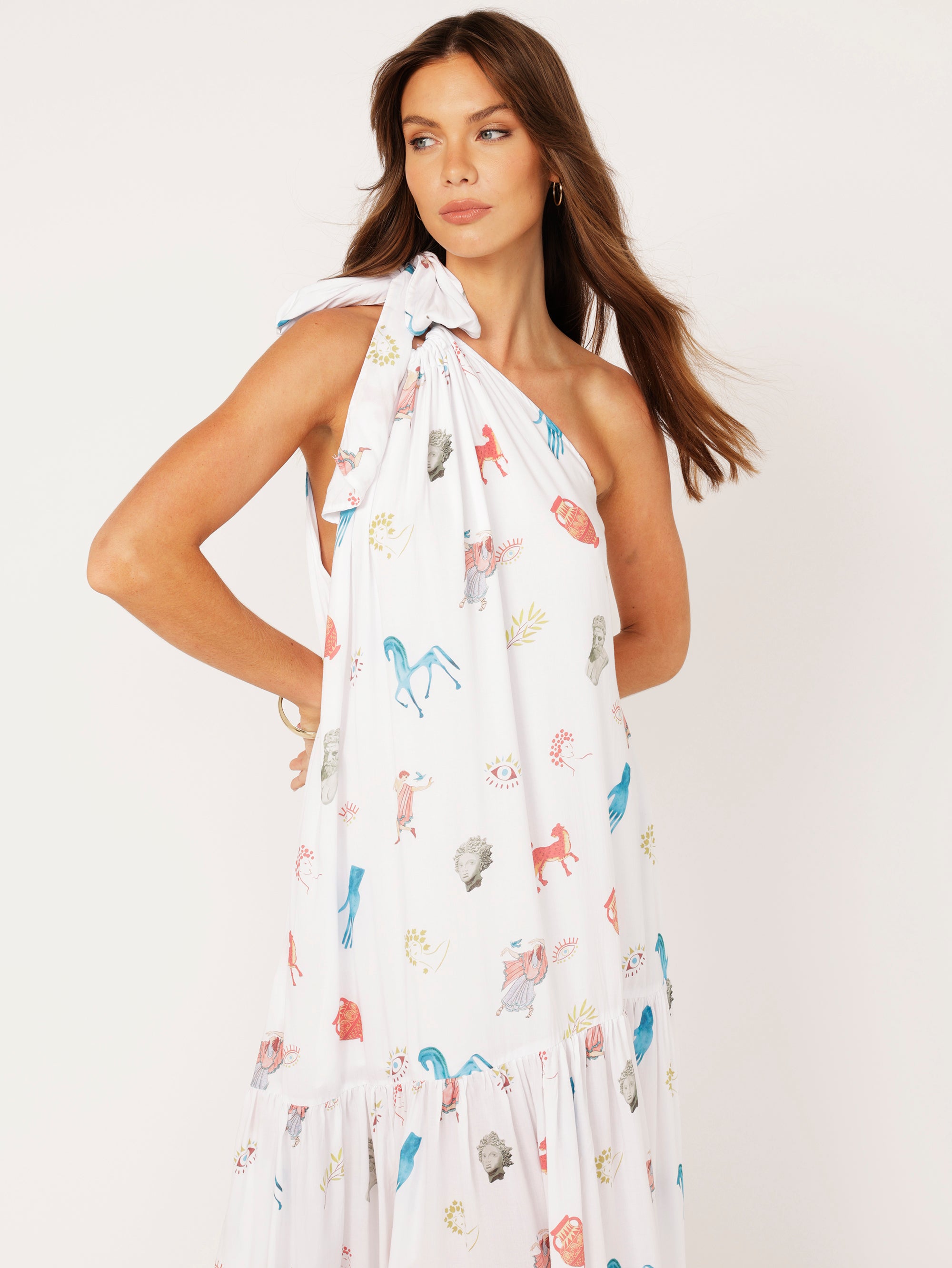 Resort Dress | Grecian White - Saffron Road