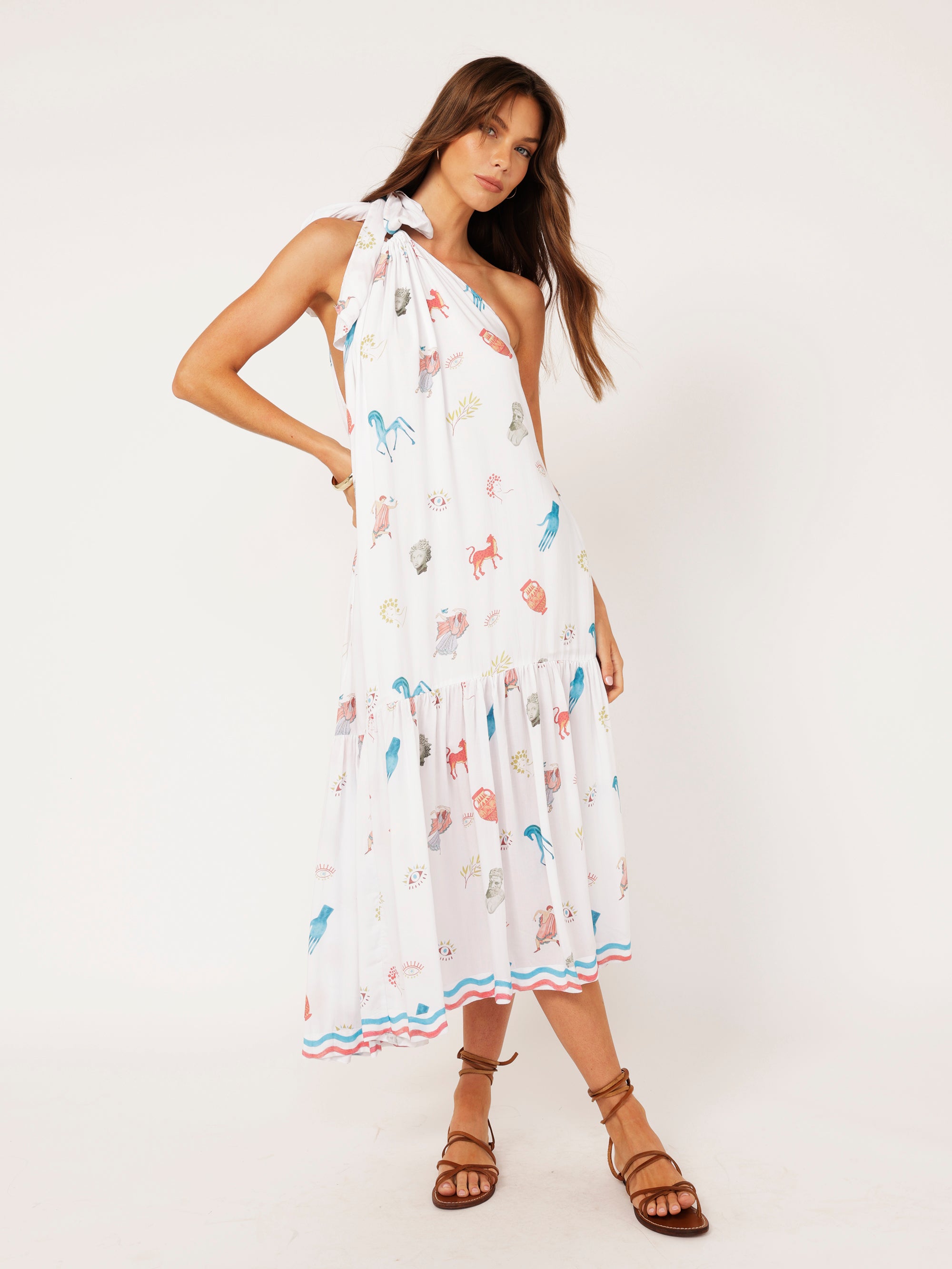 Resort Dress | Grecian White - Saffron Road