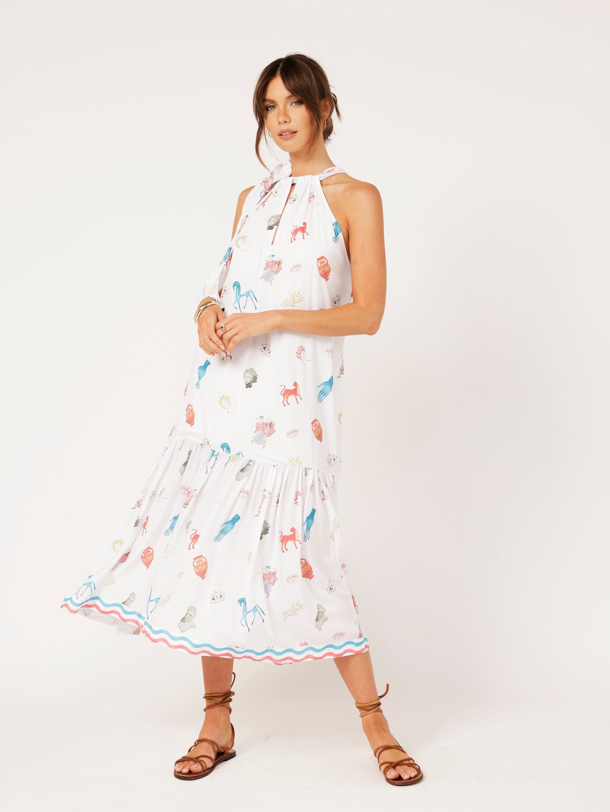 Resort Dress | Grecian White - Saffron Road