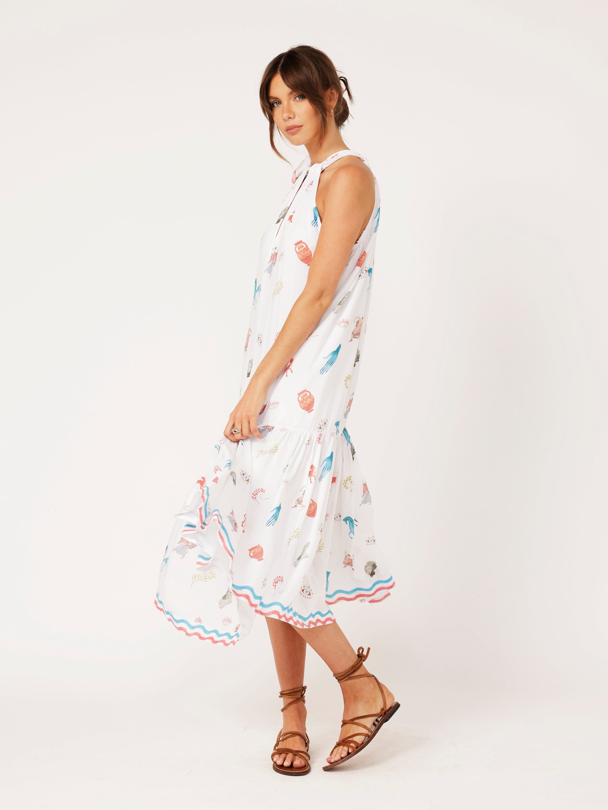 Resort Dress | Grecian White - Saffron Road