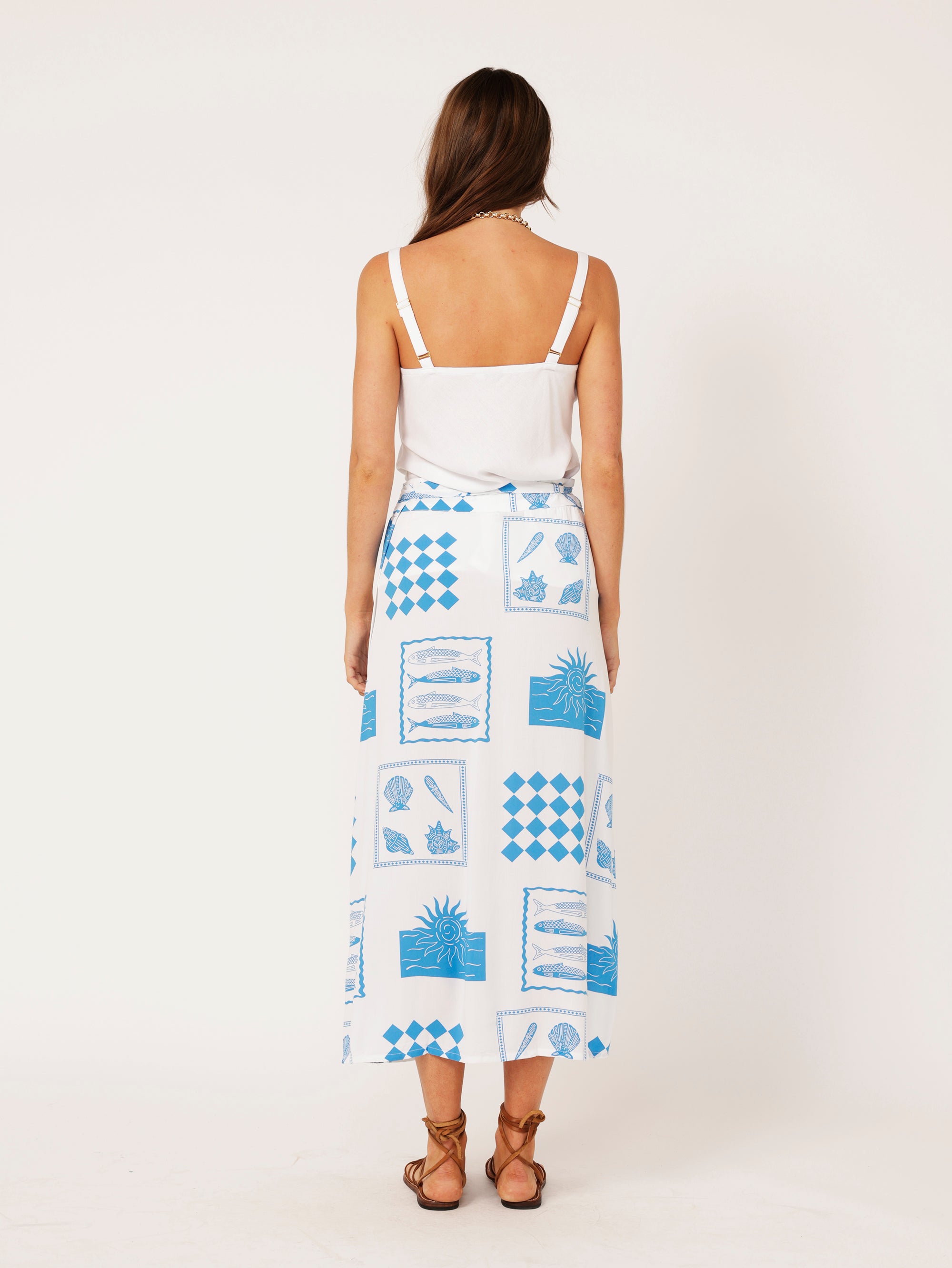 Wrap Skirt | Euro White - Saffron Road