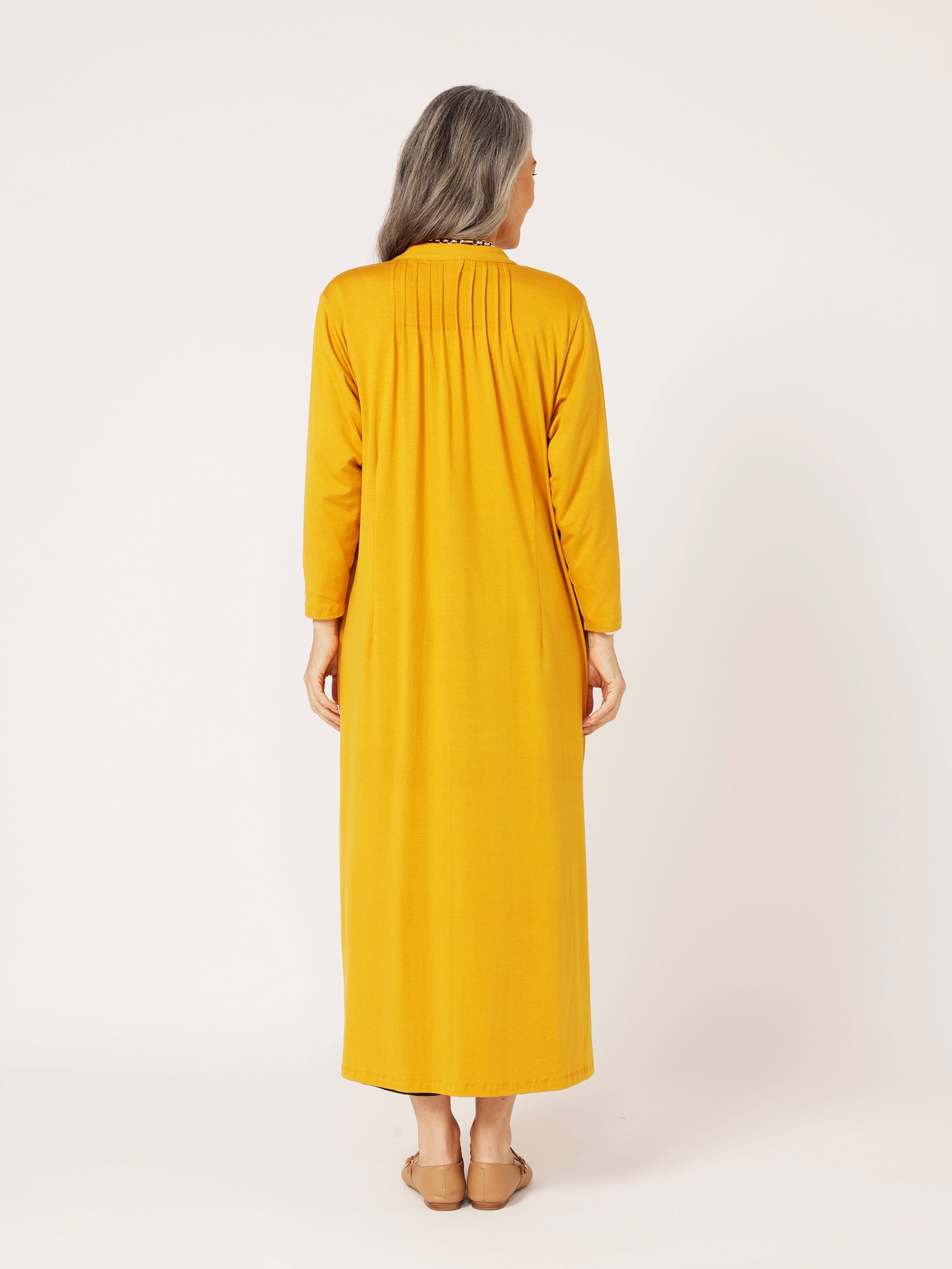Cleo Cardigan MAXI | Mustard - Saffron Road