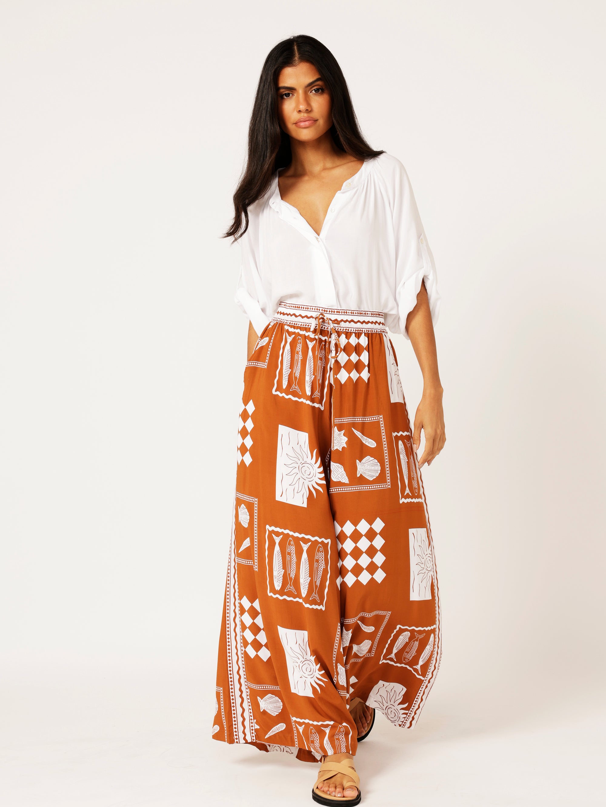 40% Euro Set Cinnamon with (longer Nat top) - Saffron Road